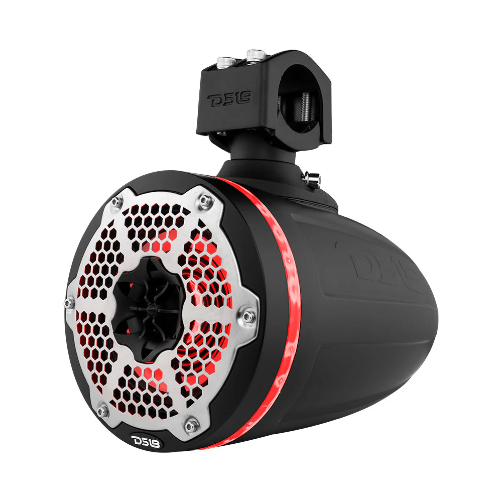 NXL 6.5" Neodymium Marine and Powersports Towers with Built-in Passive Radiator, 1" Driver and LED RGB Lights 150 Watts Rms -Black - Image 5
