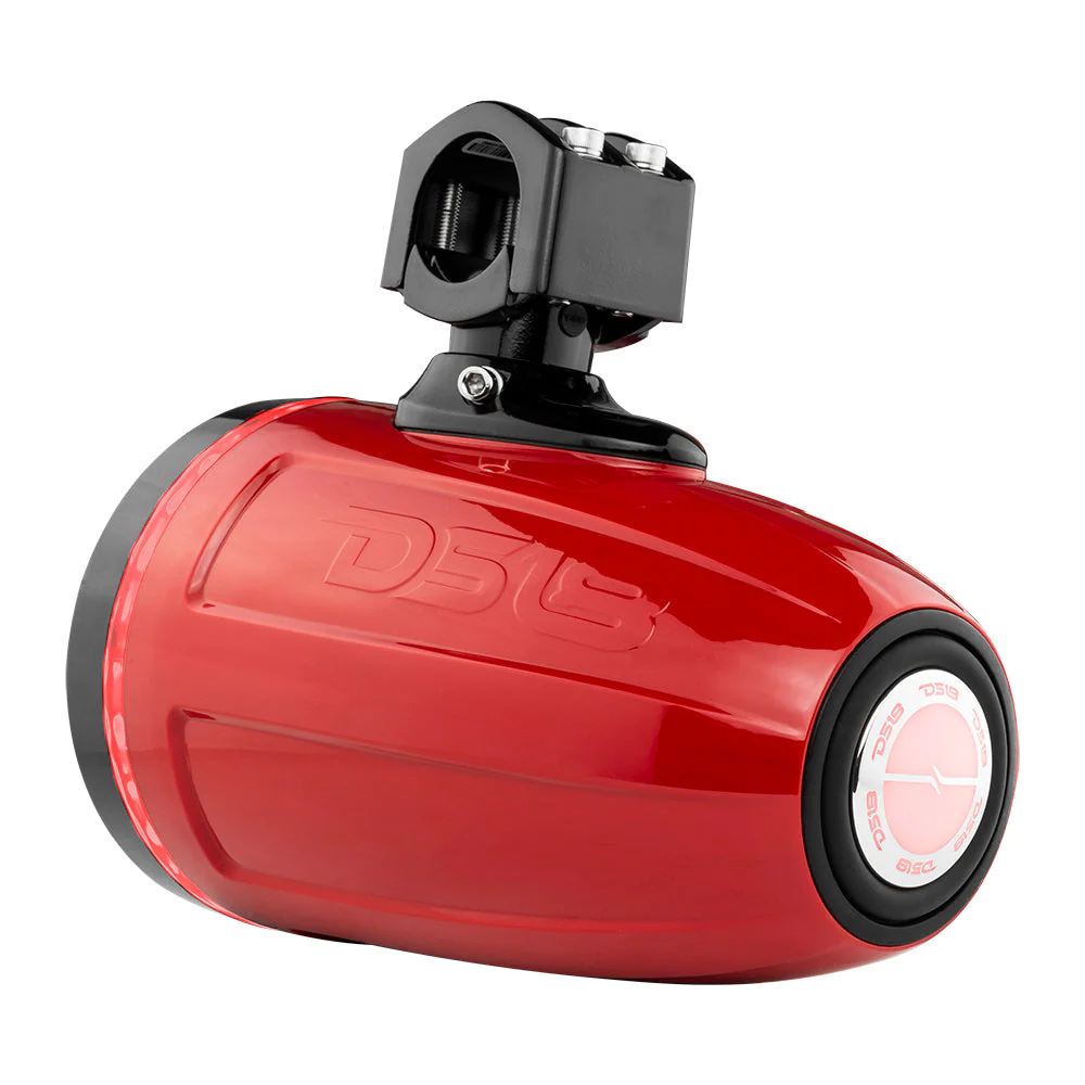 NXL 6.5" Neodymium Marine and Powersports Towers with Built-in Passive Radiator, 1" Driver and LED RGB Lights 150 Watts Rms -Red - Image 9