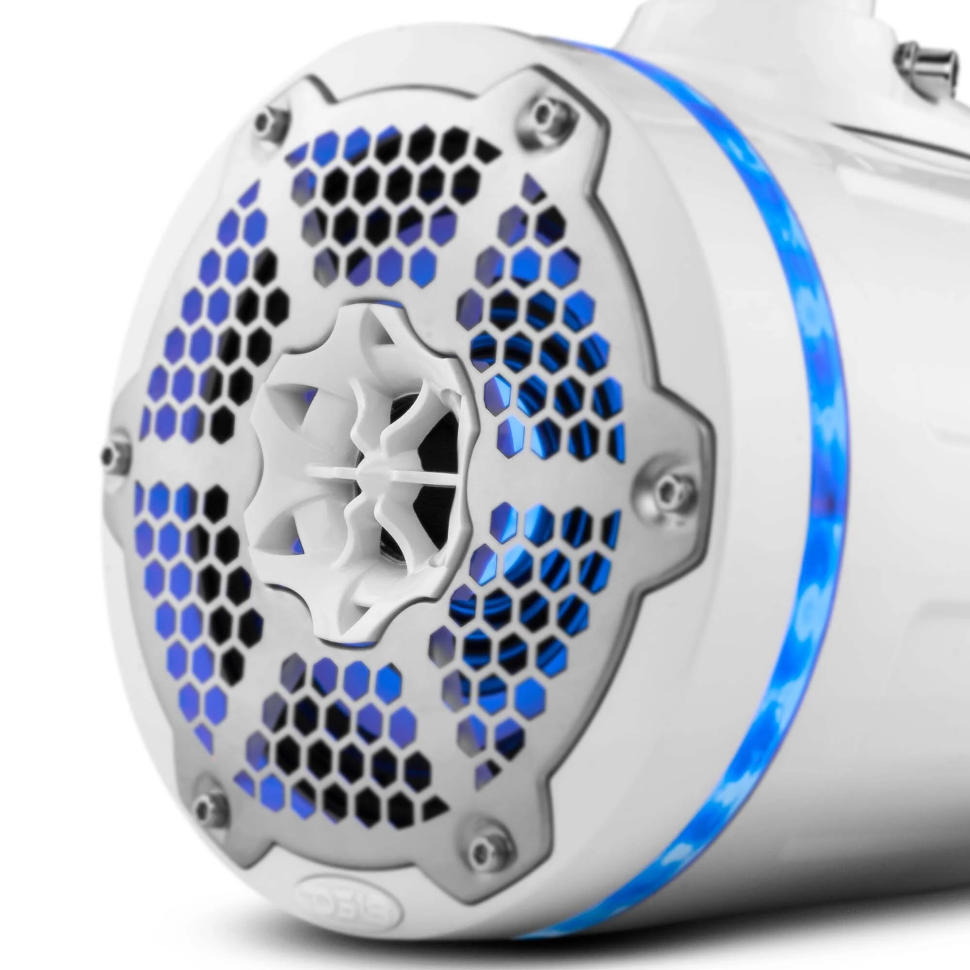 NXL 6.5" Neodymium Marine and Powersports Towers with Built-in Passive Radiator, 1" Driver and LED RGB Lights 150 Watts Rms -White - Image 5