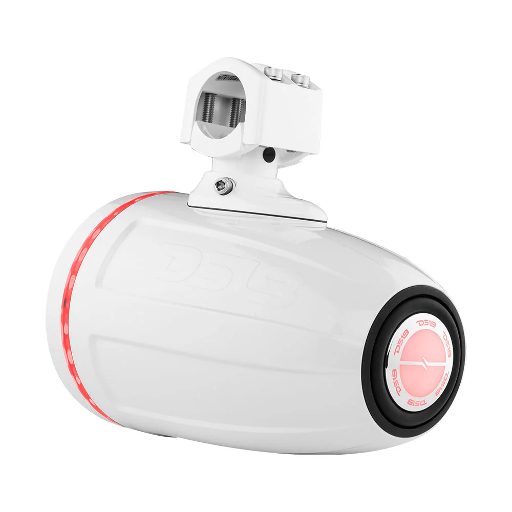 NXL 6.5" Neodymium Marine and Powersports Towers with Built-in Passive Radiator, 1" Driver and LED RGB Lights 150 Watts Rms -White - Image 9