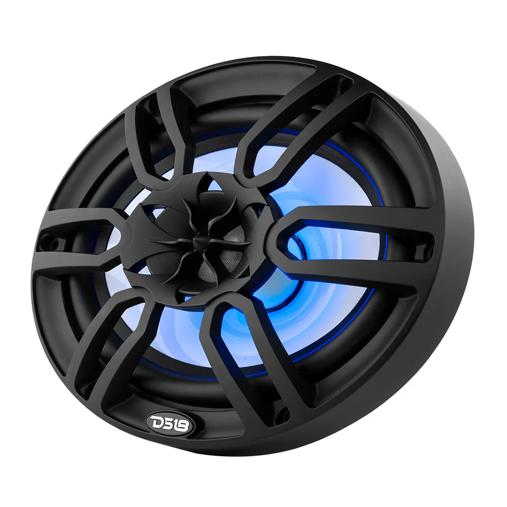 NXL 6x9" 2-Way Coaxial Marine Speaker With LED RGB Lights 125 Watts Rms 4-Ohm -Black - Image 4