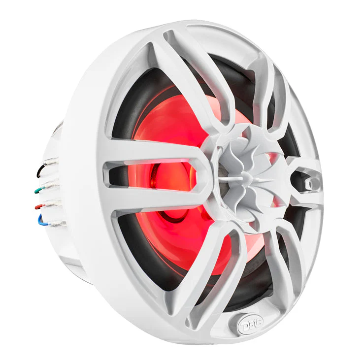 NXL 6x9" 2-Way Coaxial Marine Speaker With LED RGB Lights 125 Watts Rms 4-Ohm -White - Image 2