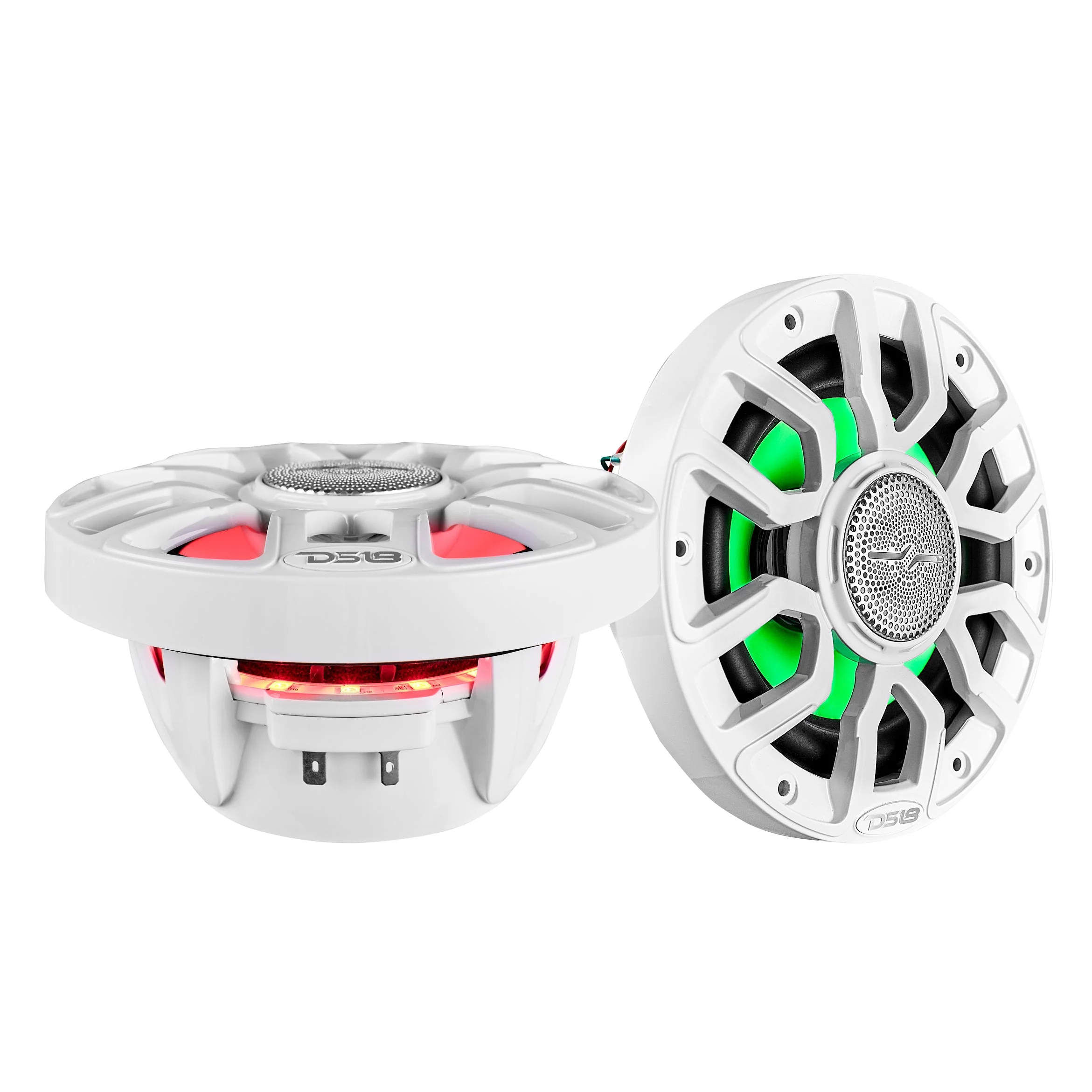 NXL 8" 2-Way Coaxial Marine Speaker With Digital Led Lights And Bullet Tweeter 175 Watts 4-Ohm - Image 2