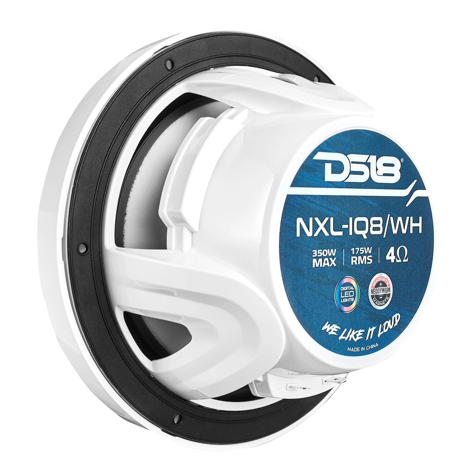 NXL 8" 2-Way Coaxial Marine Speaker With Digital Led Lights And Bullet Tweeter 175 Watts 4-Ohm - Image 5