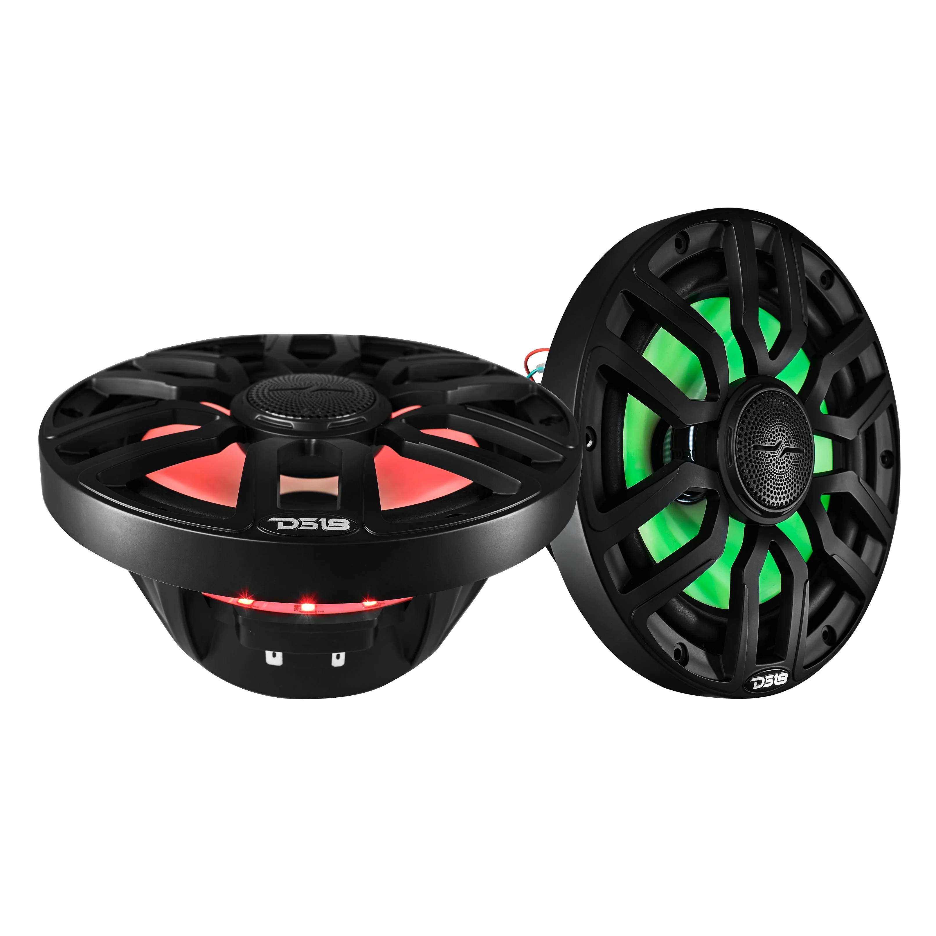 NXL 8" 2-Way Coaxial Marine Speaker With Digital Led Lights And Bullet Tweeter 175 Watts 4-Ohm - Image 2