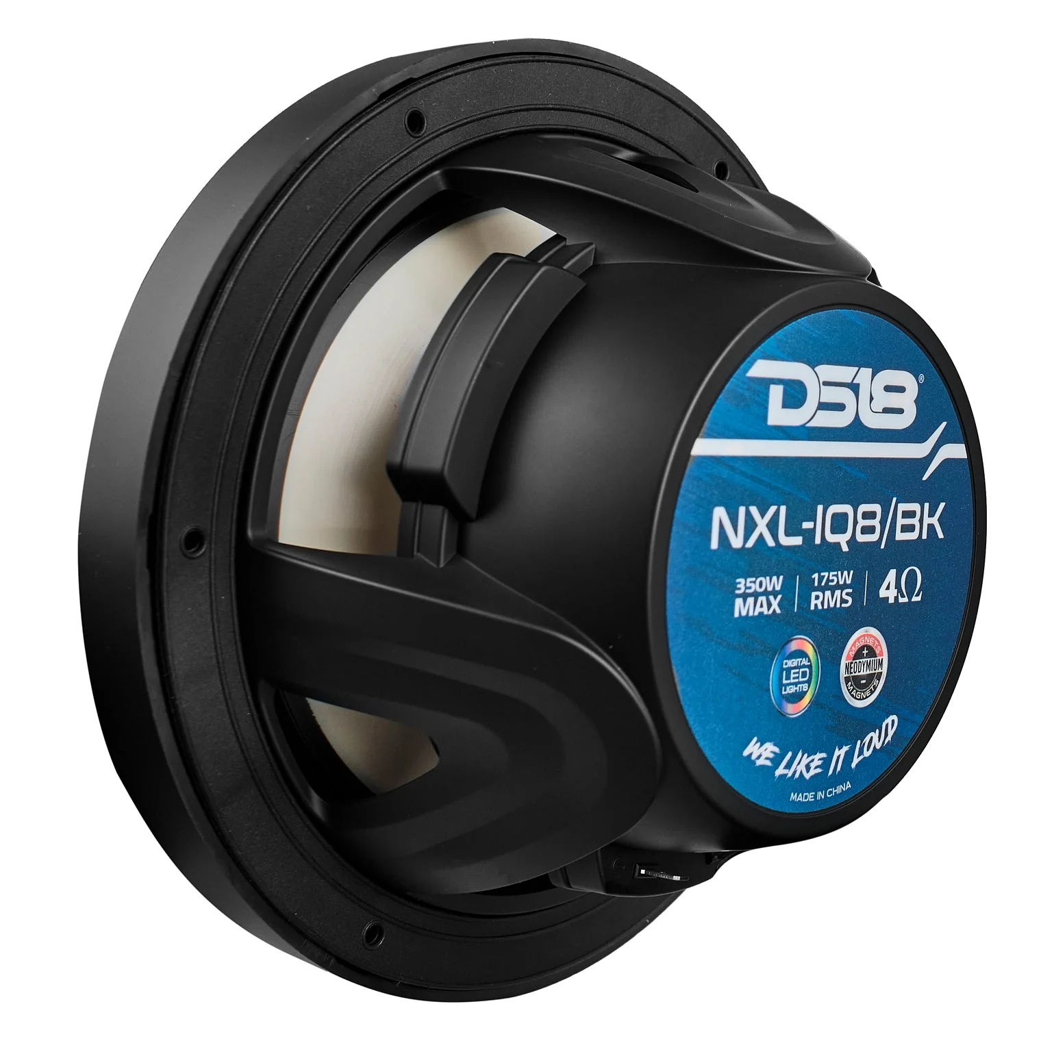 NXL 8" 2-Way Coaxial Marine Speaker With Digital Led Lights And Bullet Tweeter 175 Watts 4-Ohm - Image 5