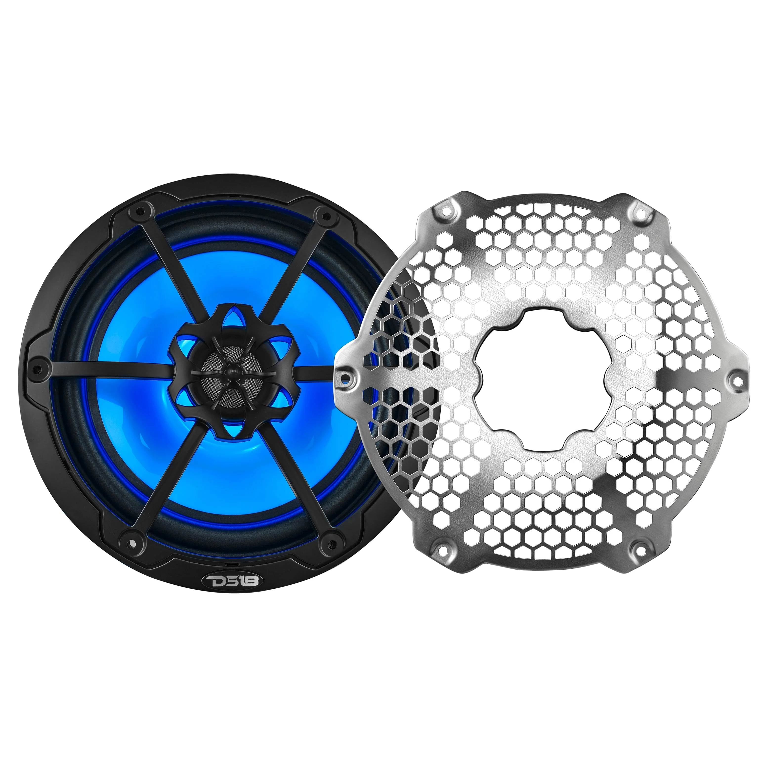 NXL 8" 2-Way Coaxial Marine Speaker With LED RGB Lights 125 Watts Rms 4-Ohm - Image 8