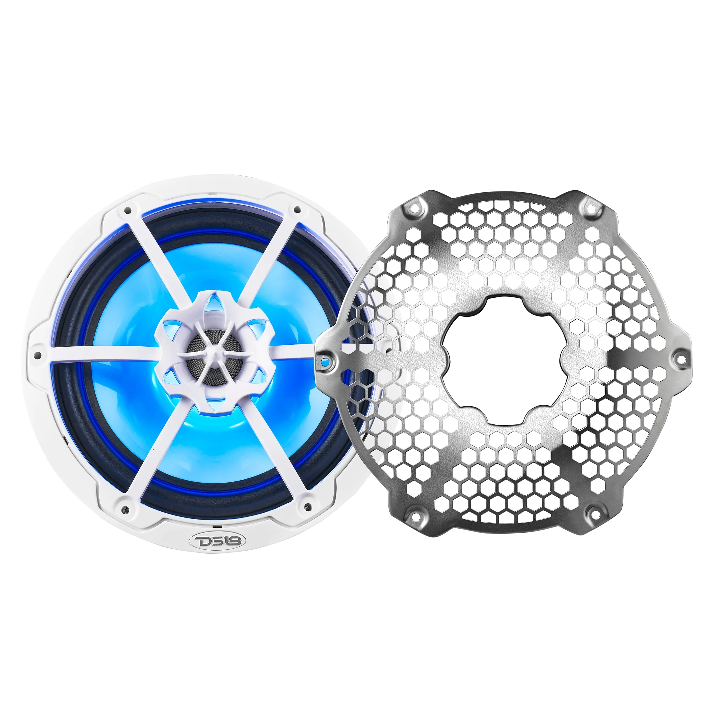 NXL 8" 2-Way Coaxial Marine Speaker With LED RGB Lights 125 Watts Rms 4-Ohm - Image 9