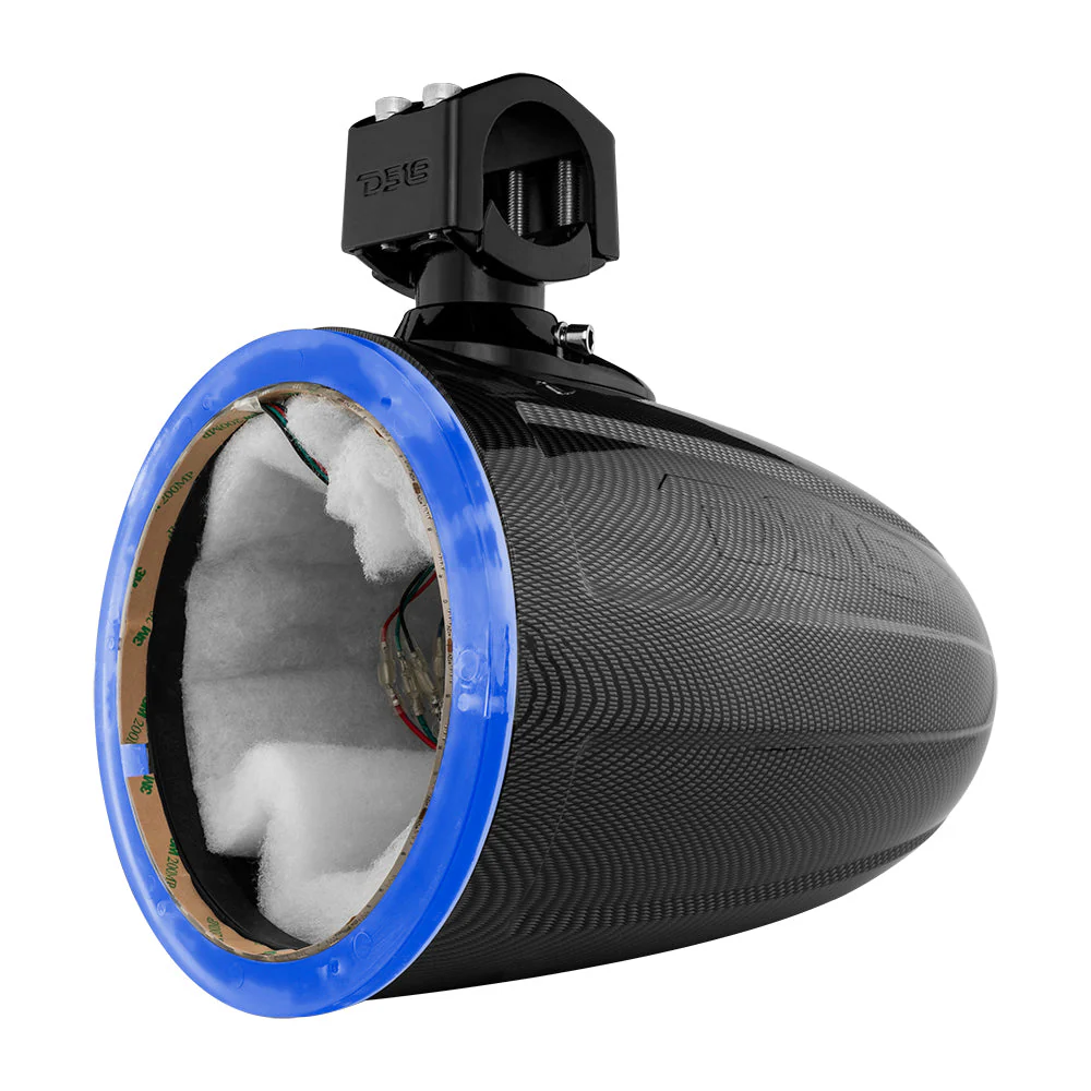 NXL 8" Marine and Powersports Empty Tower LED RGB Lights -Black Carbon Fiber - Image 3