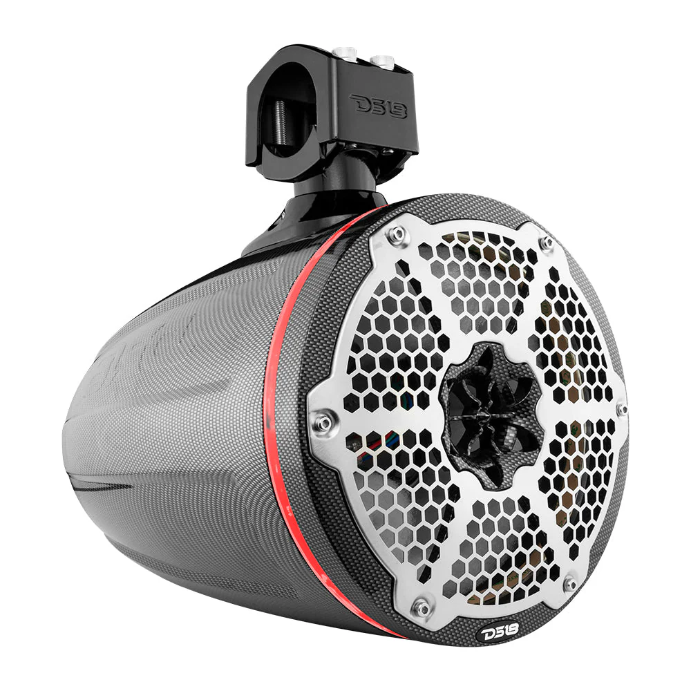 NXL 8" Marine and Powersports Empty Tower LED RGB Lights -Black Carbon Fiber - Image 5