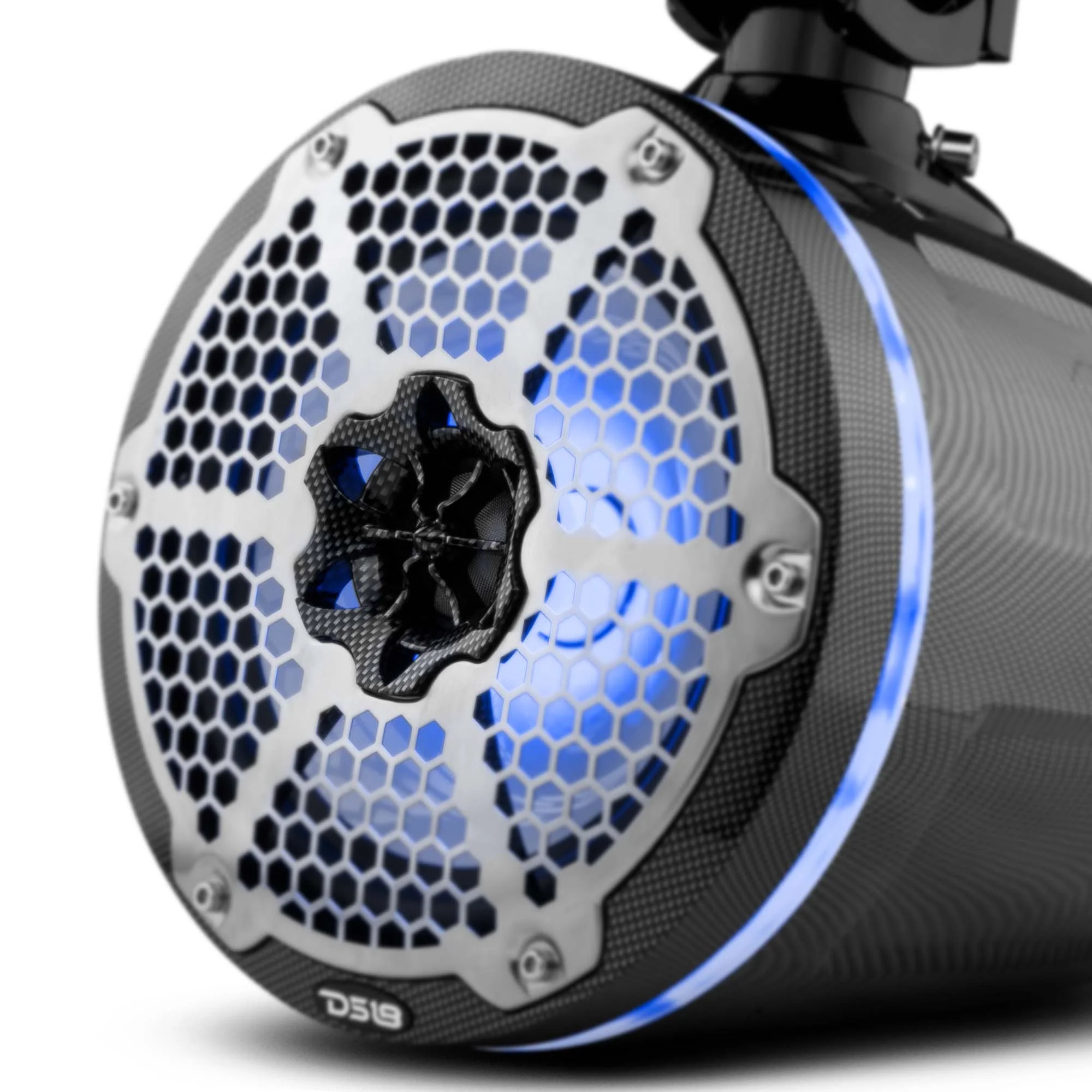 NXL 8" Marine and Powersports Towers LED RGB Lights 125 Watts Rms - Black Carbon Fiber - Image 6