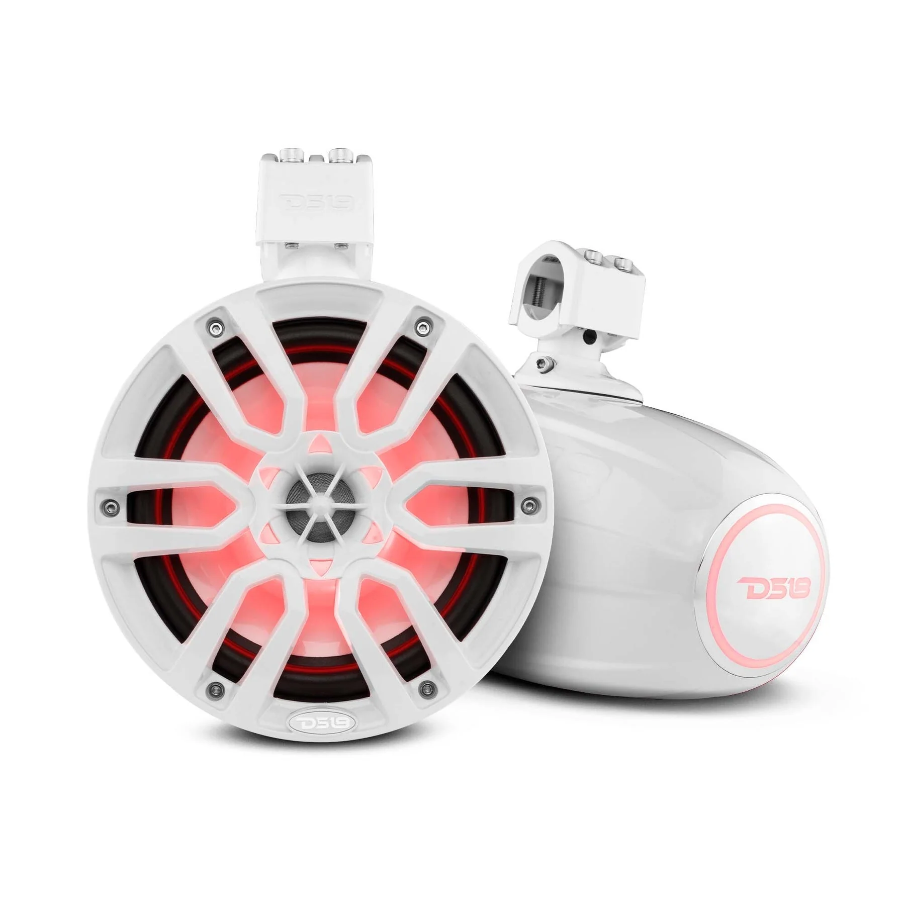 NXL 8" Marine Water Resistant Wakeboard Tower Speakers with Integrated RGB LED Lights 375 Watts - Image 5
