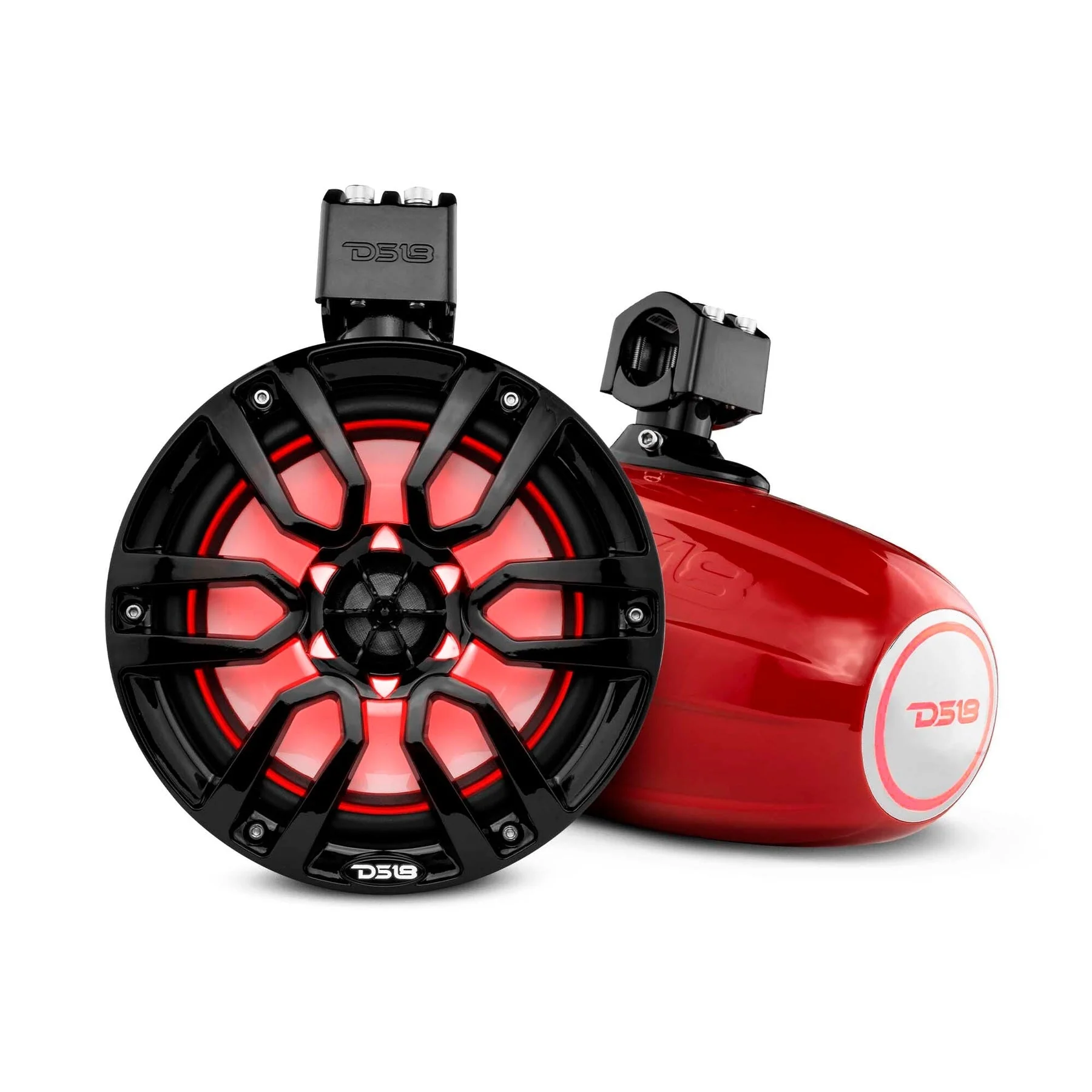 NXL 8" Marine Water Resistant Wakeboard Tower Speakers with Integrated RGB LED Lights 375 Watts - Image 6