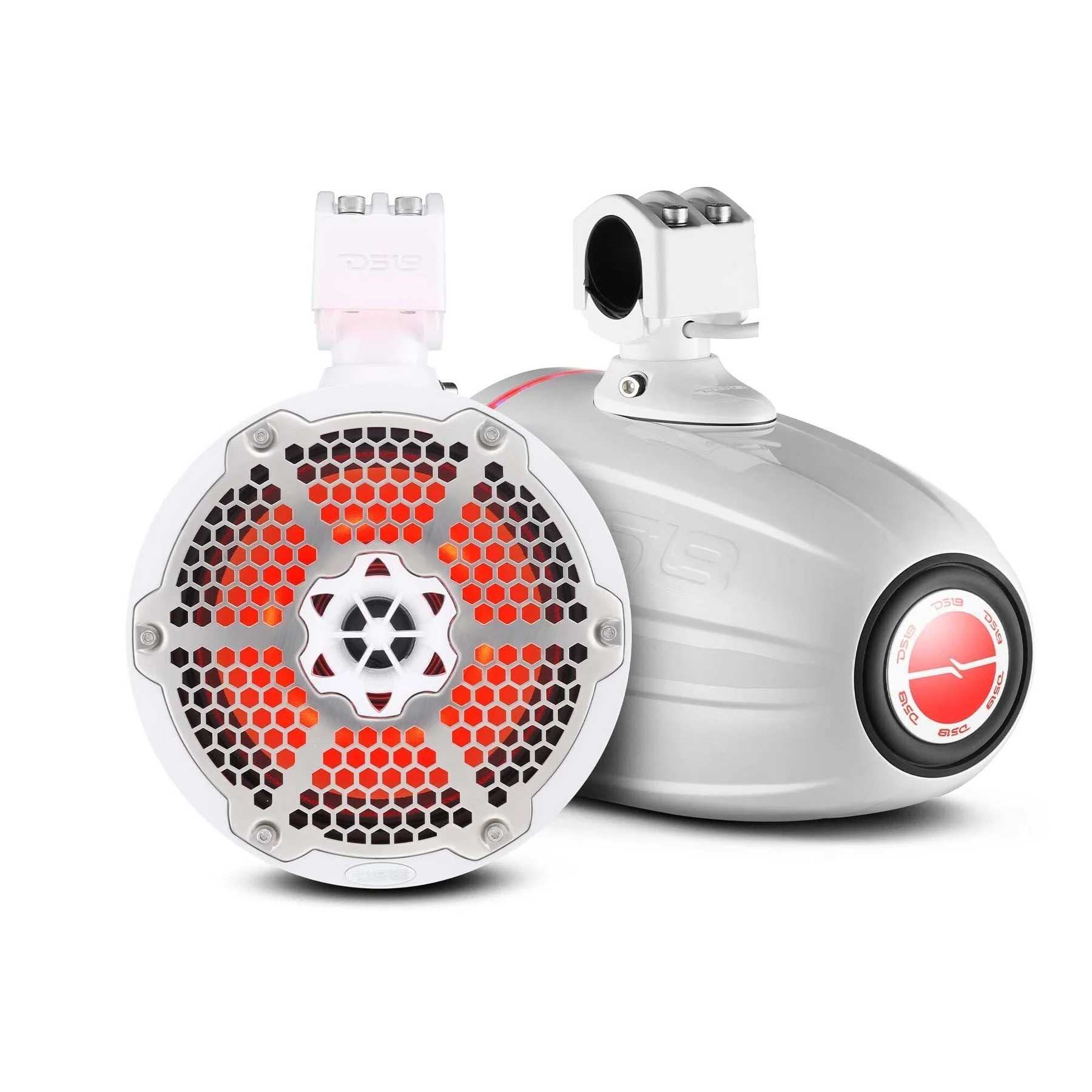 NXL 8" Neodymium Marine and Powersports Towers with Built-in Passive Radiator, 1" Driver and LED RGB Lights 180 Watts Rms - Image 8