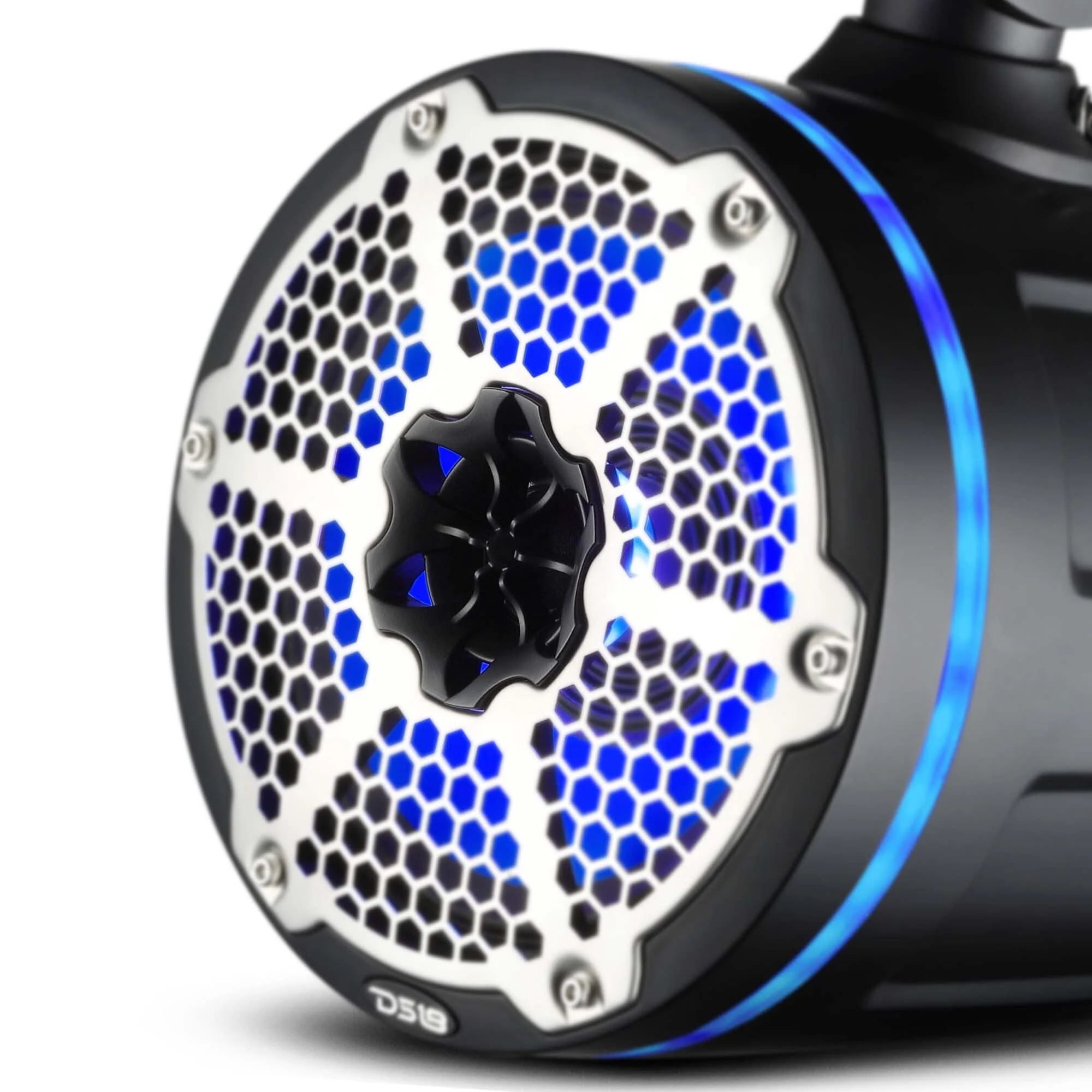 NXL 8" Neodymium Marine and Powersports Towers with Built-in Passive Radiator, 1" Driver and LED RGB Lights 180 Watts Rms -Black - Image 2