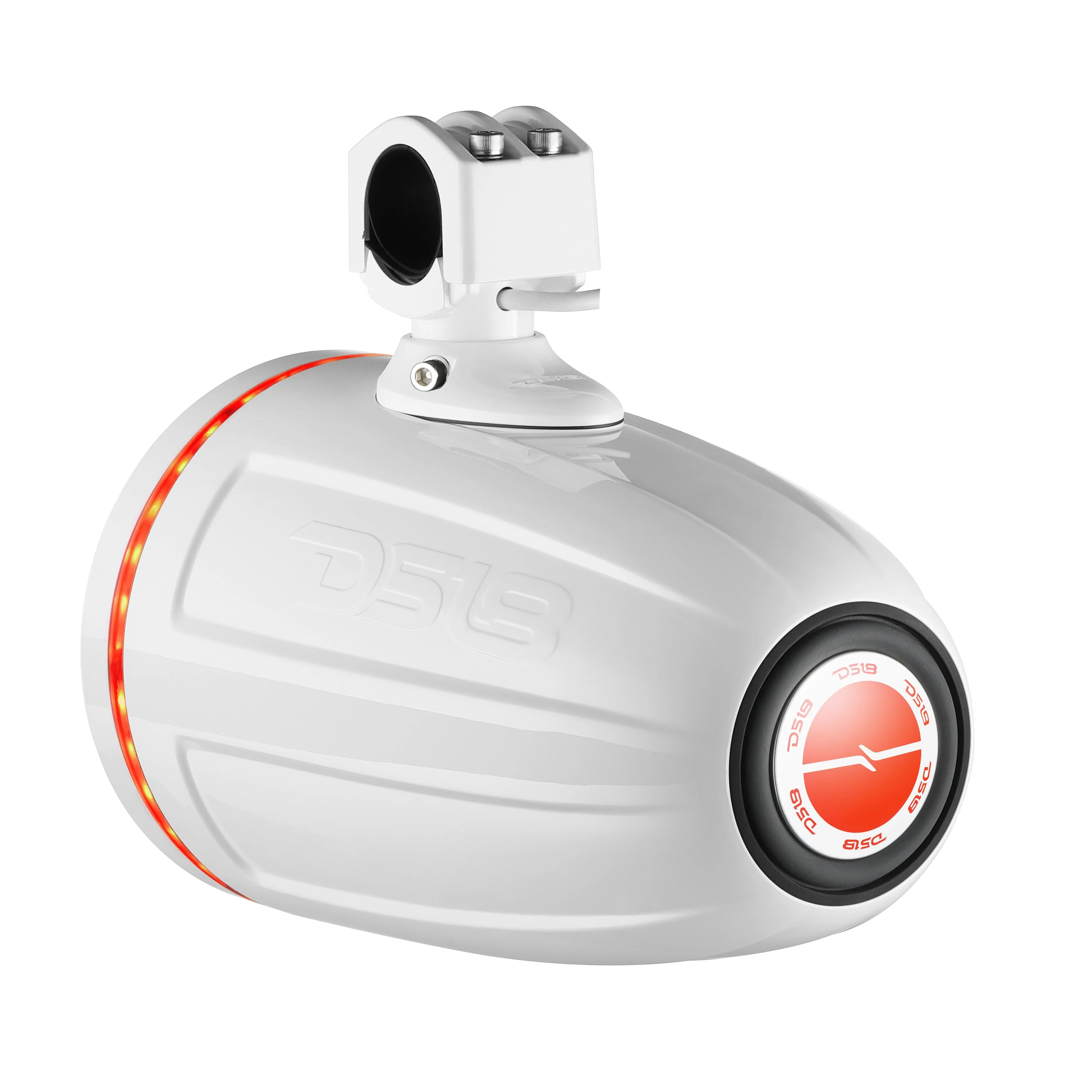NXL 8" Neodymium Marine and Powersports Towers with Built-in Passive Radiator, 1" Driver and LED RGB Lights 180 Watts Rms -White - Image 6