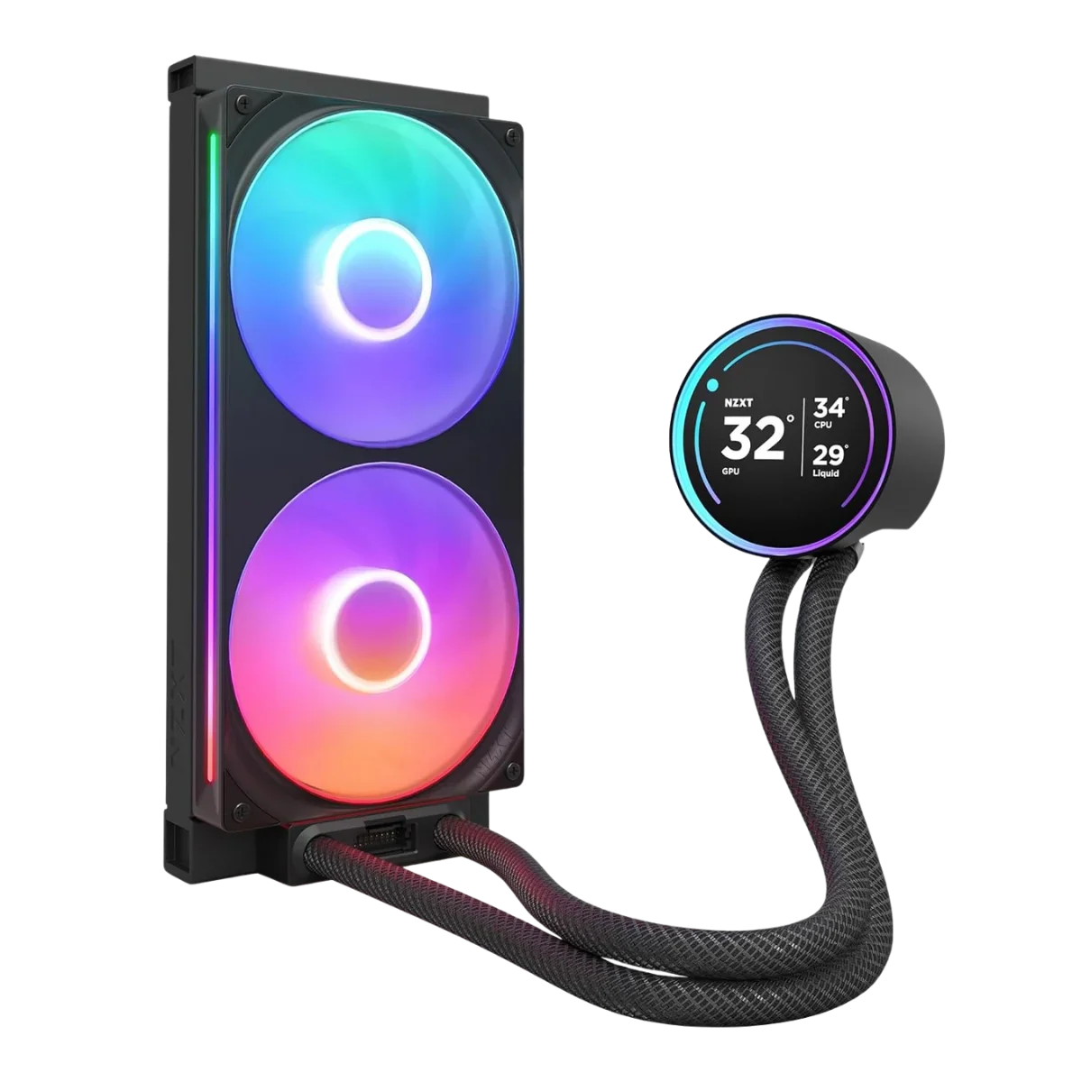NZXT Kraken Elite 280 RGB (2024) AIO Cooler | 2.72” LCD, 280mm Radiator – Black - Image 3