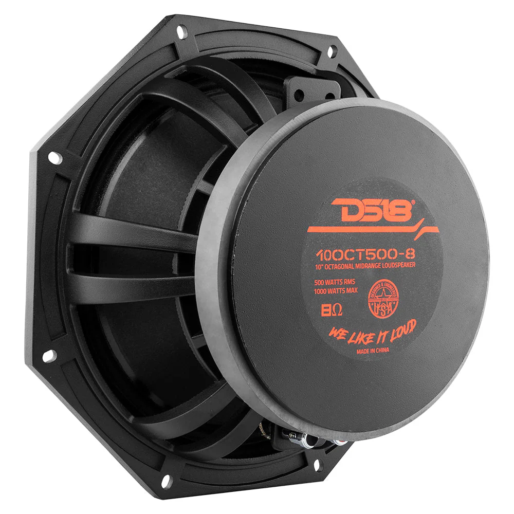 Octagonal 10" Mid-Range Loudspeaker 500 Watts Rms 8-Ohm - Image 4