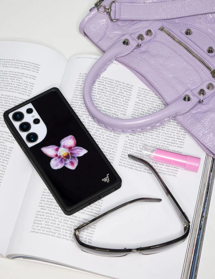 Orchid | Black Samsung Galaxy Case - Image 10