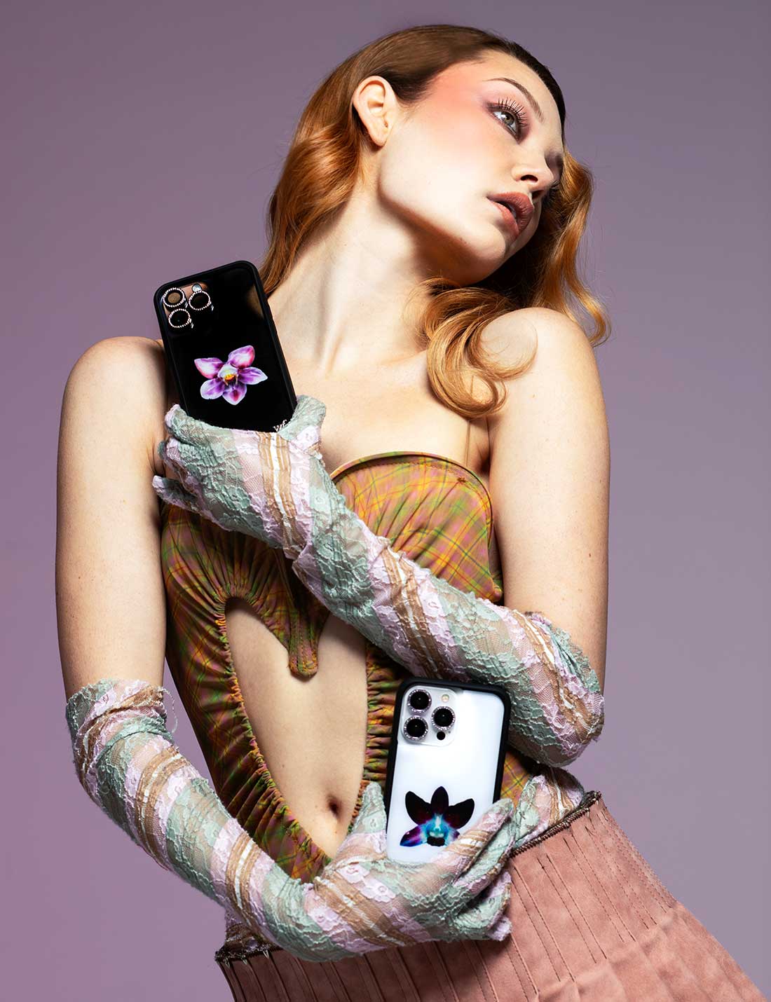 Orchid | White iPhone Case - Image 40