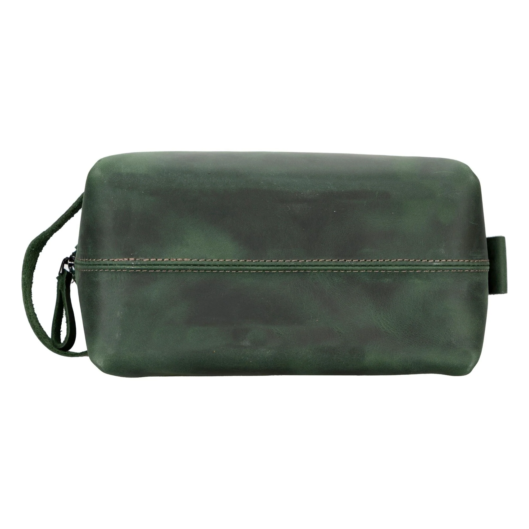 Oswego Men's Leather Dopp Kit & Small Travel Handbag - Image 11