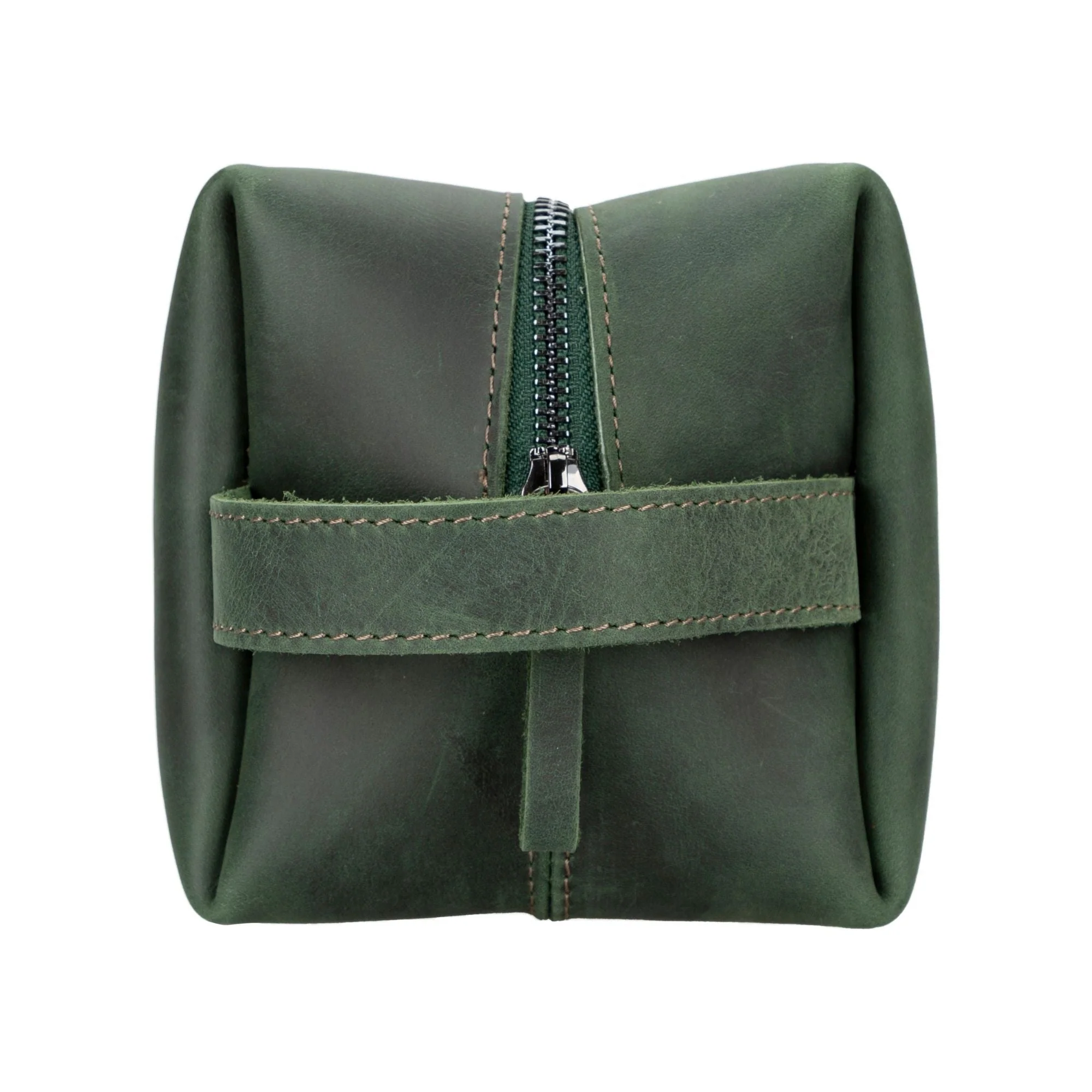 Oswego Men's Leather Dopp Kit & Small Travel Handbag - Image 12