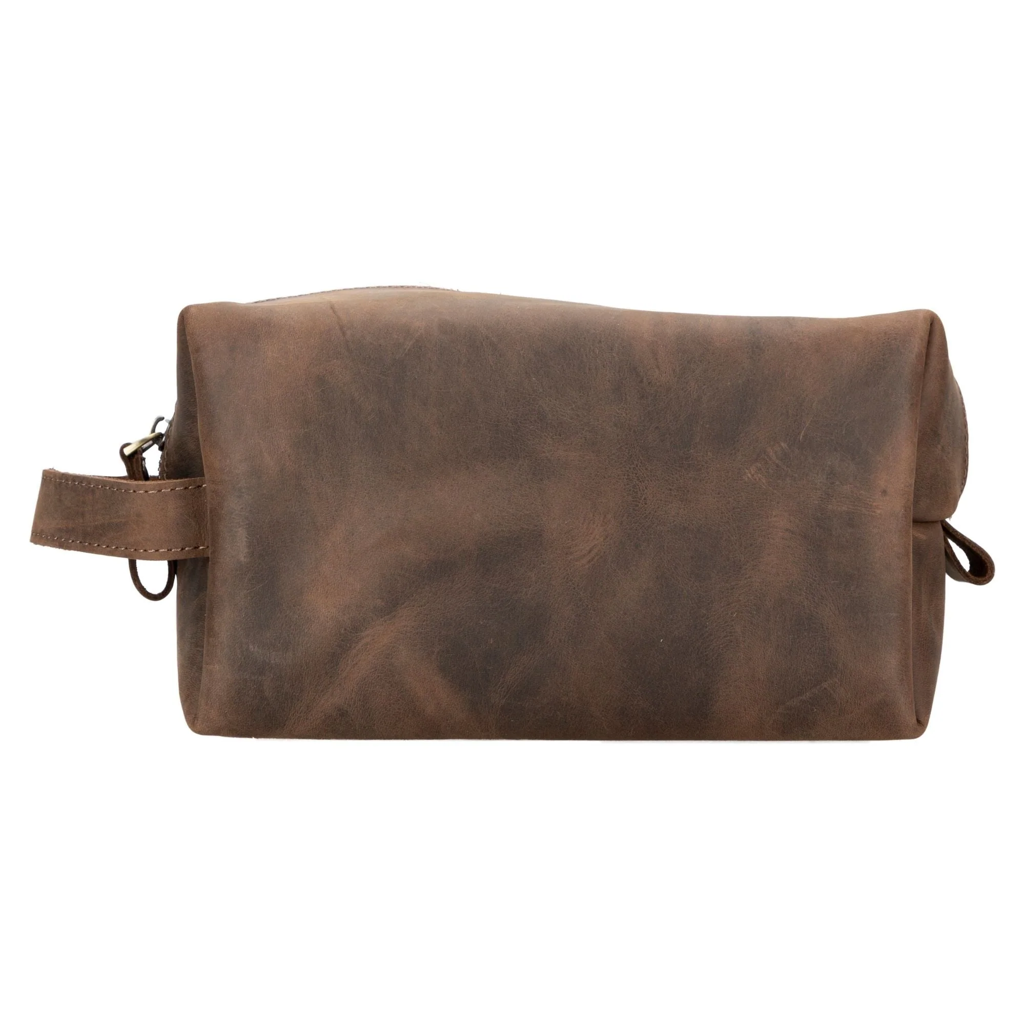 Oswego Men's Leather Dopp Kit & Small Travel Handbag - Image 21