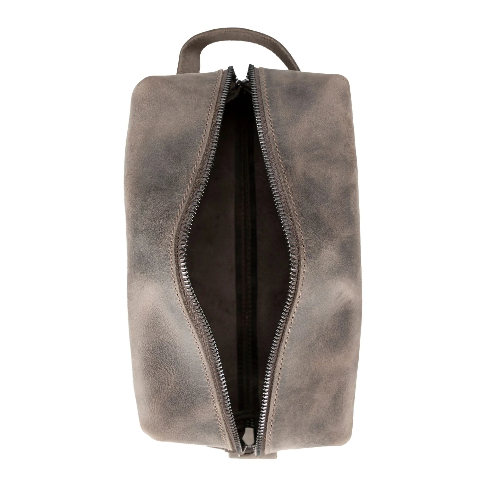 Oswego Men's Leather Dopp Kit & Small Travel Handbag - Image 31