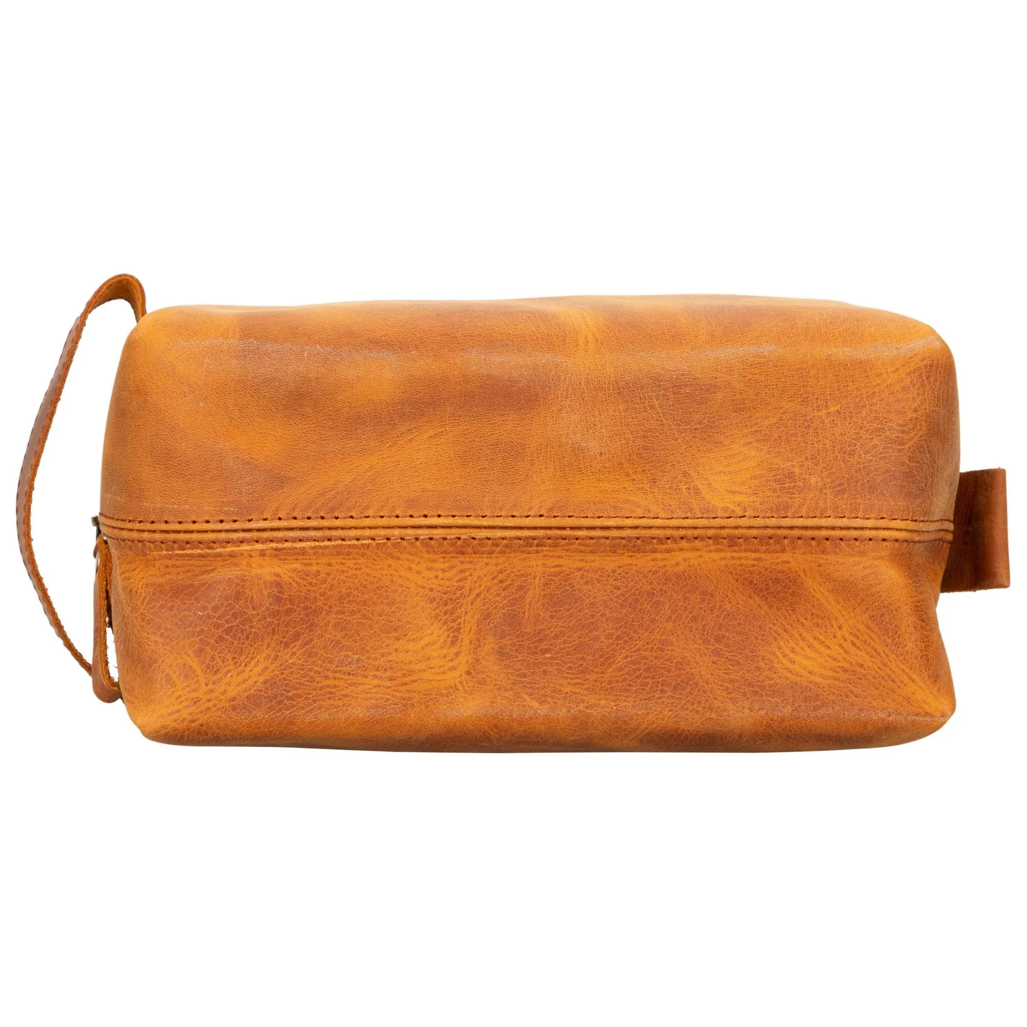 Oswego Men's Leather Dopp Kit & Small Travel Handbag - Image 35