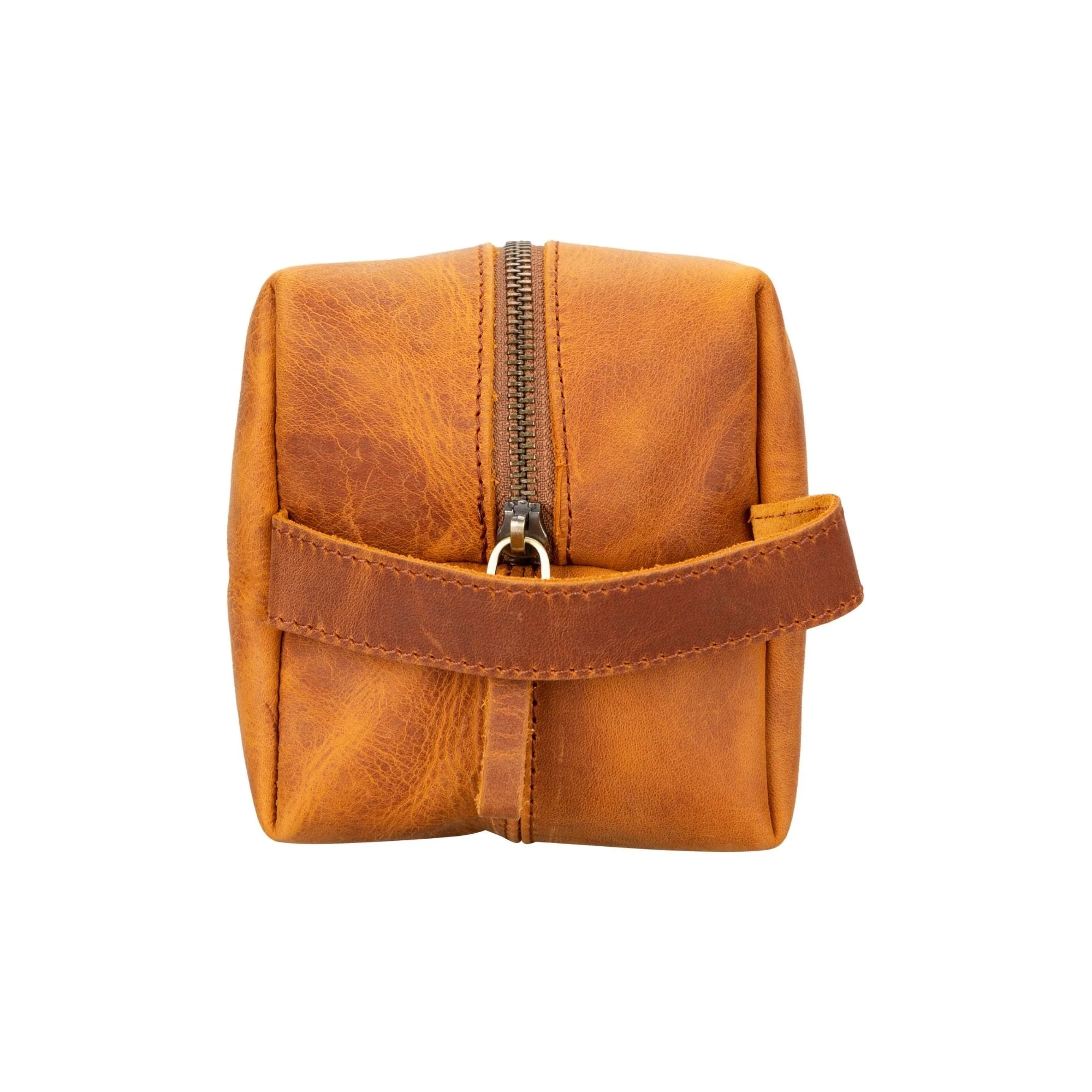 Oswego Men's Leather Dopp Kit & Small Travel Handbag - Image 36