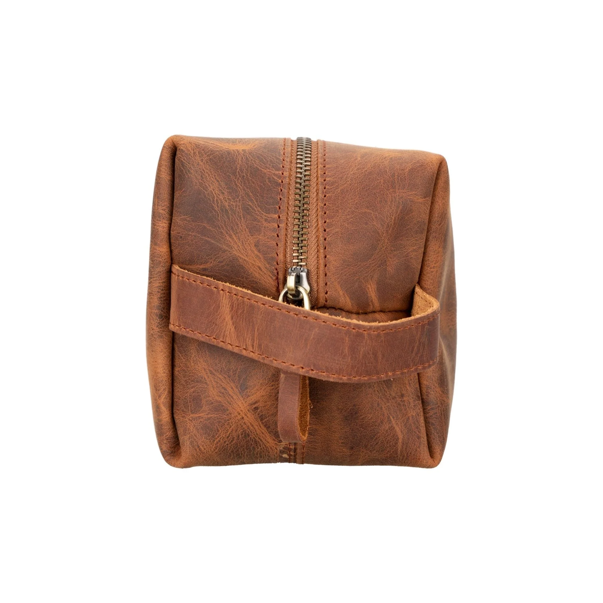 Oswego Men's Leather Dopp Kit & Small Travel Handbag - Image 4
