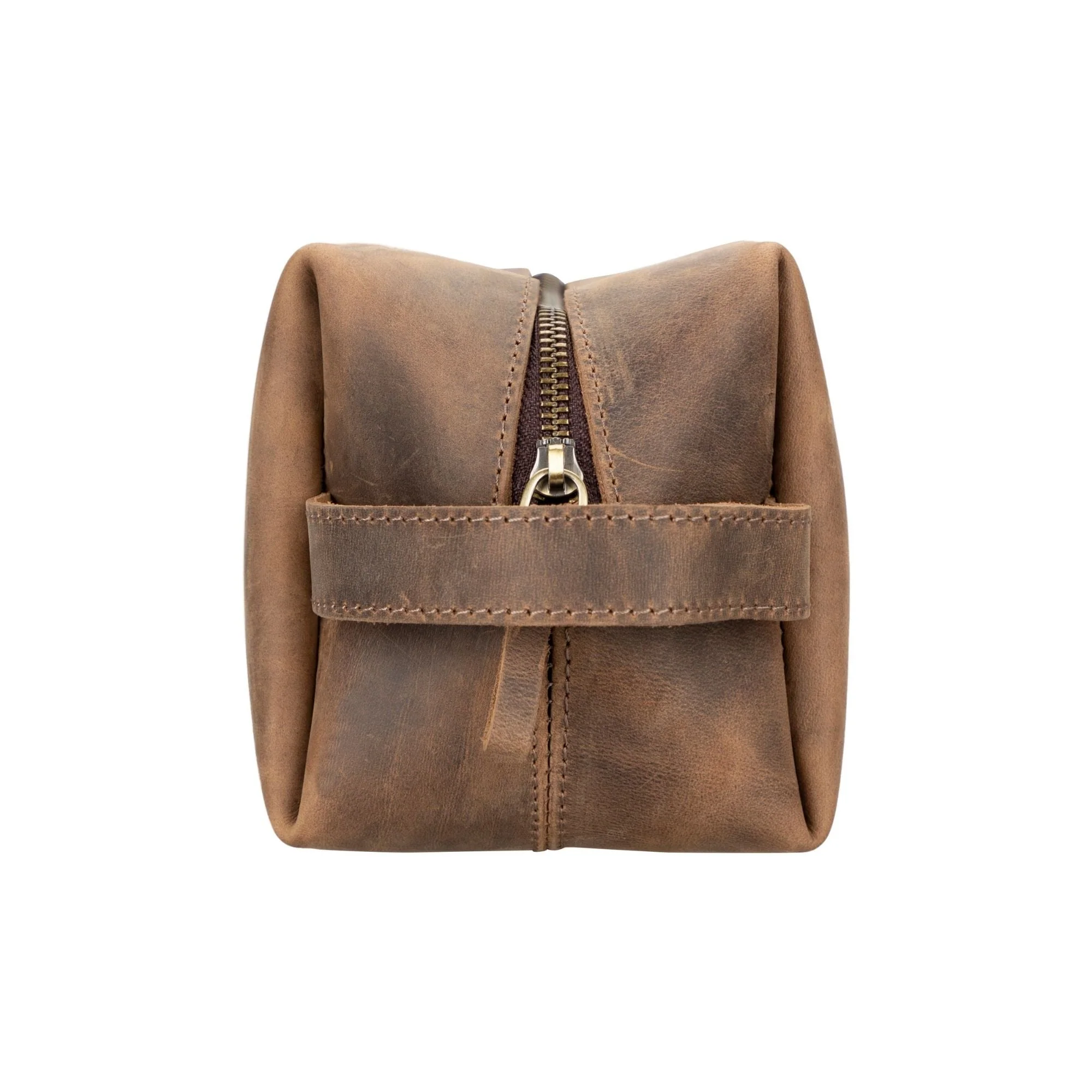 Oswego Men's Leather Dopp Kit & Small Travel Handbag - Image 45