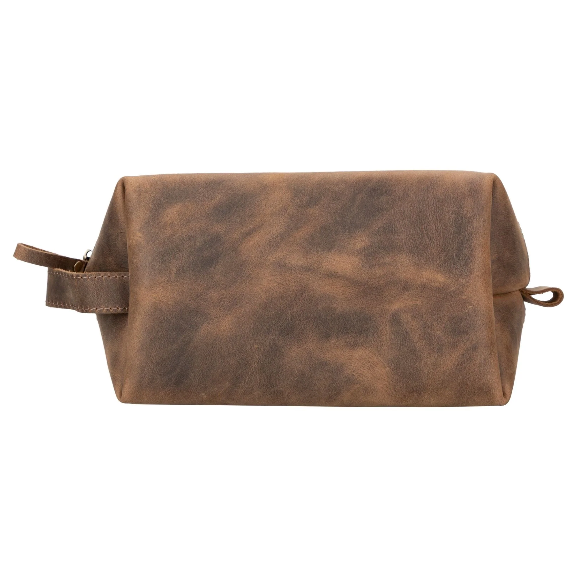 Oswego Men's Leather Dopp Kit & Small Travel Handbag - Image 47