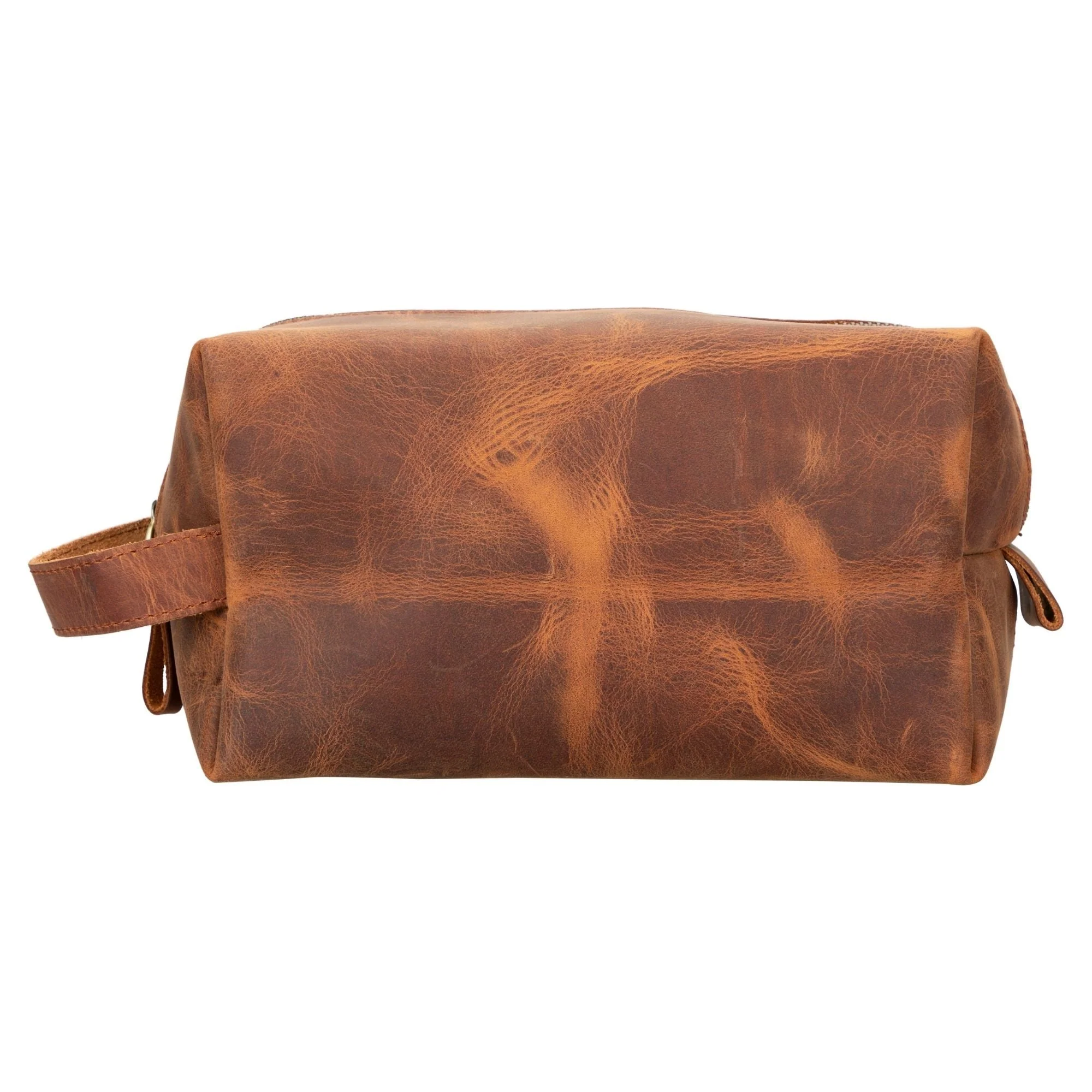 Oswego Men's Leather Dopp Kit & Small Travel Handbag - Image 5