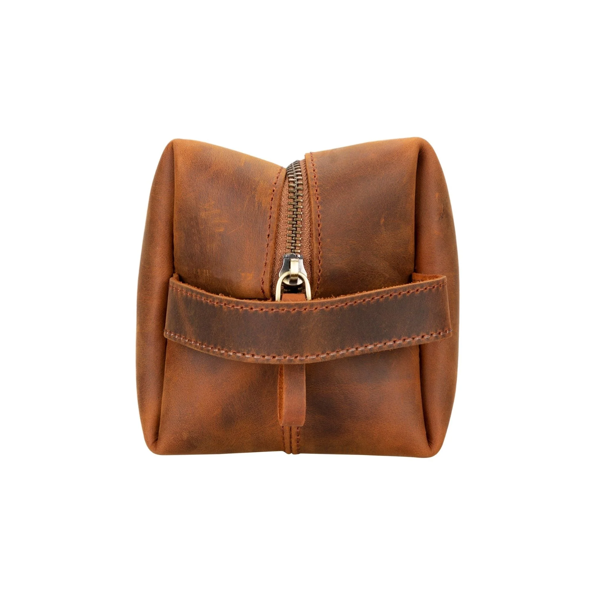 Oswego Men's Leather Dopp Kit & Small Travel Handbag - Image 52
