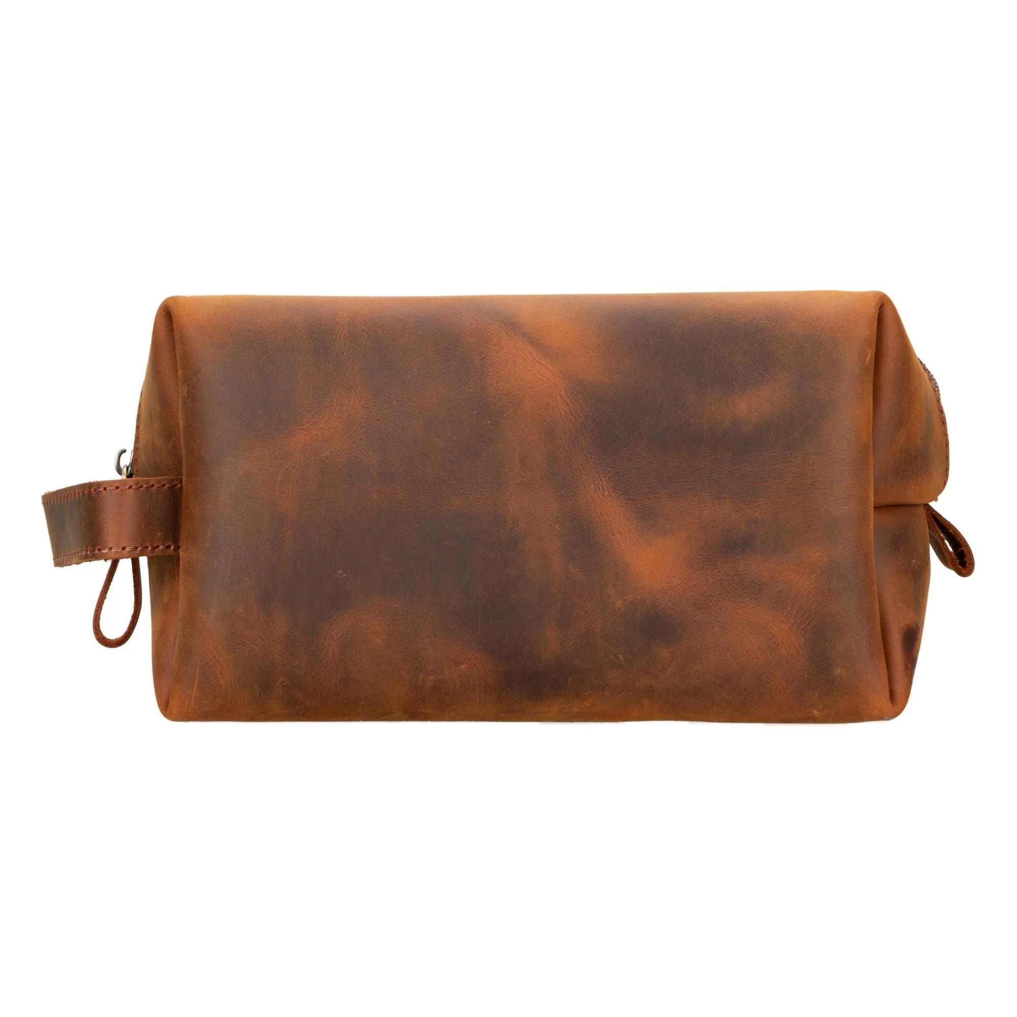 Oswego Men's Leather Dopp Kit & Small Travel Handbag - Image 53