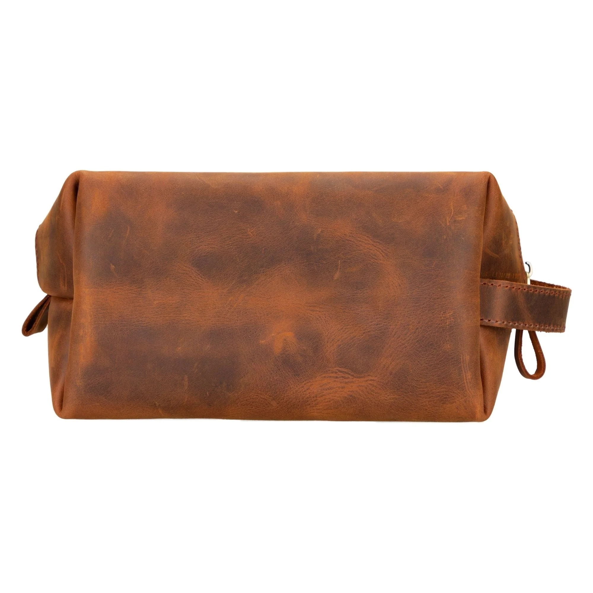 Oswego Men's Leather Dopp Kit & Small Travel Handbag - Image 54