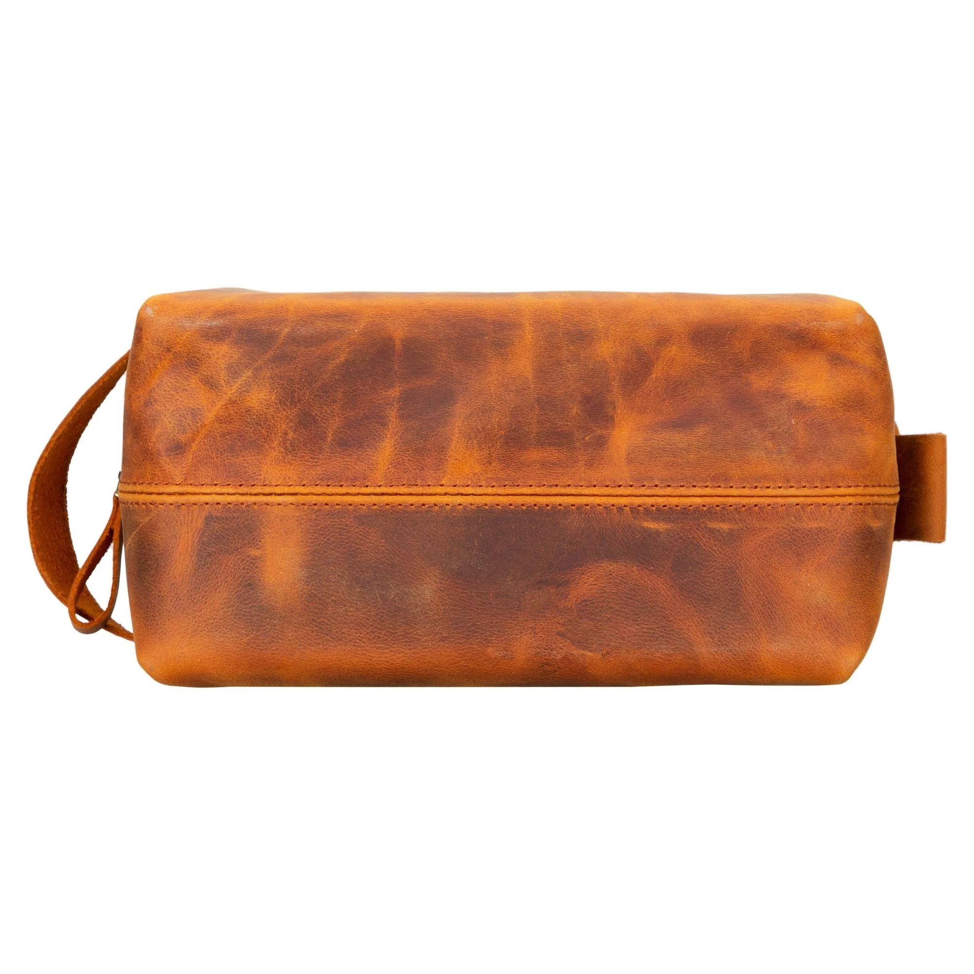 Oswego Men's Leather Dopp Kit & Small Travel Handbag - Image 59