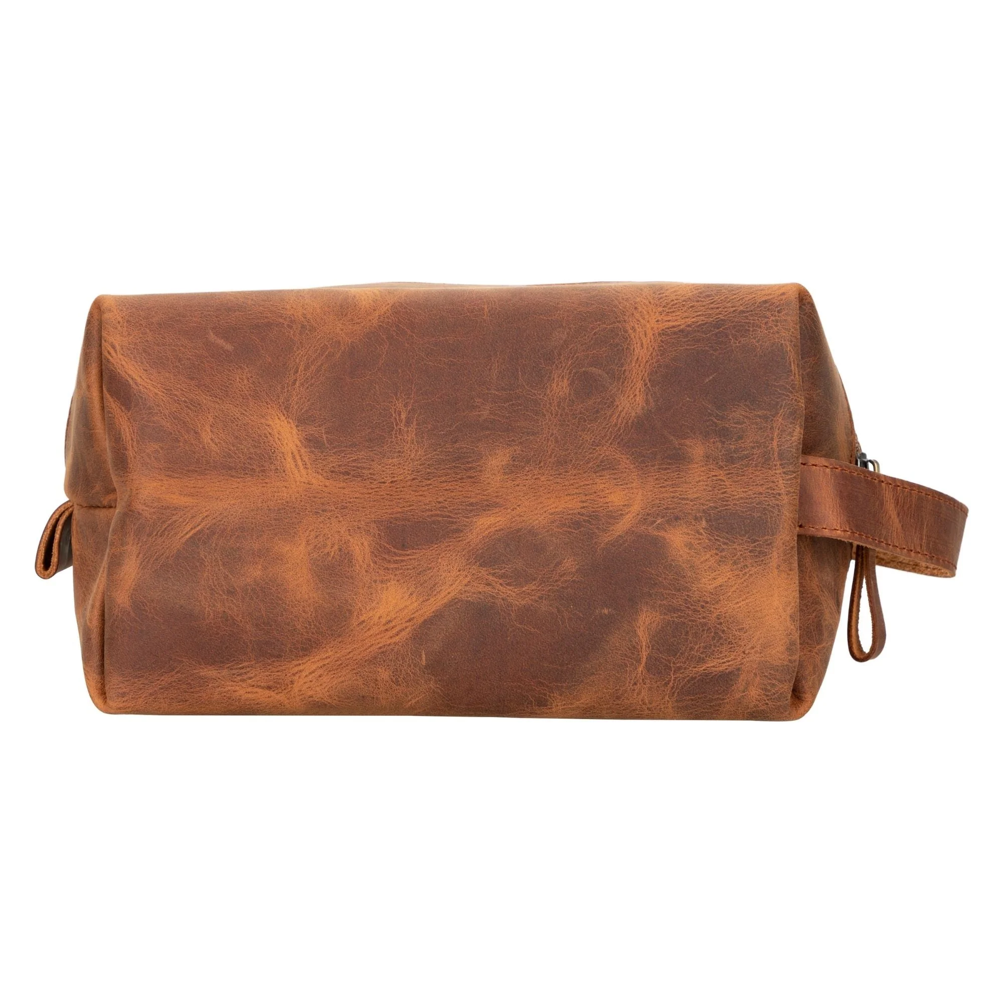 Oswego Men's Leather Dopp Kit & Small Travel Handbag - Image 6