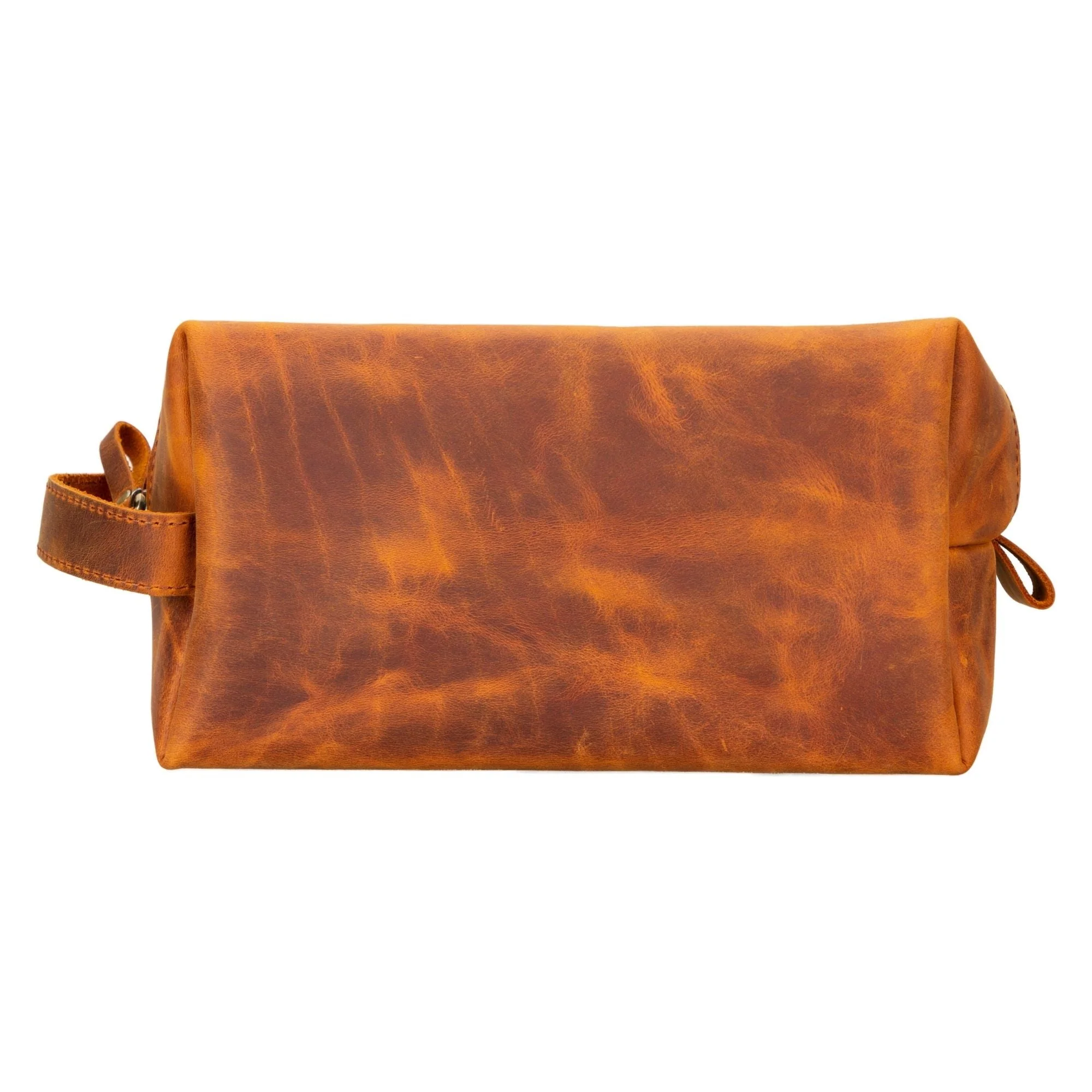 Oswego Men's Leather Dopp Kit & Small Travel Handbag - Image 62