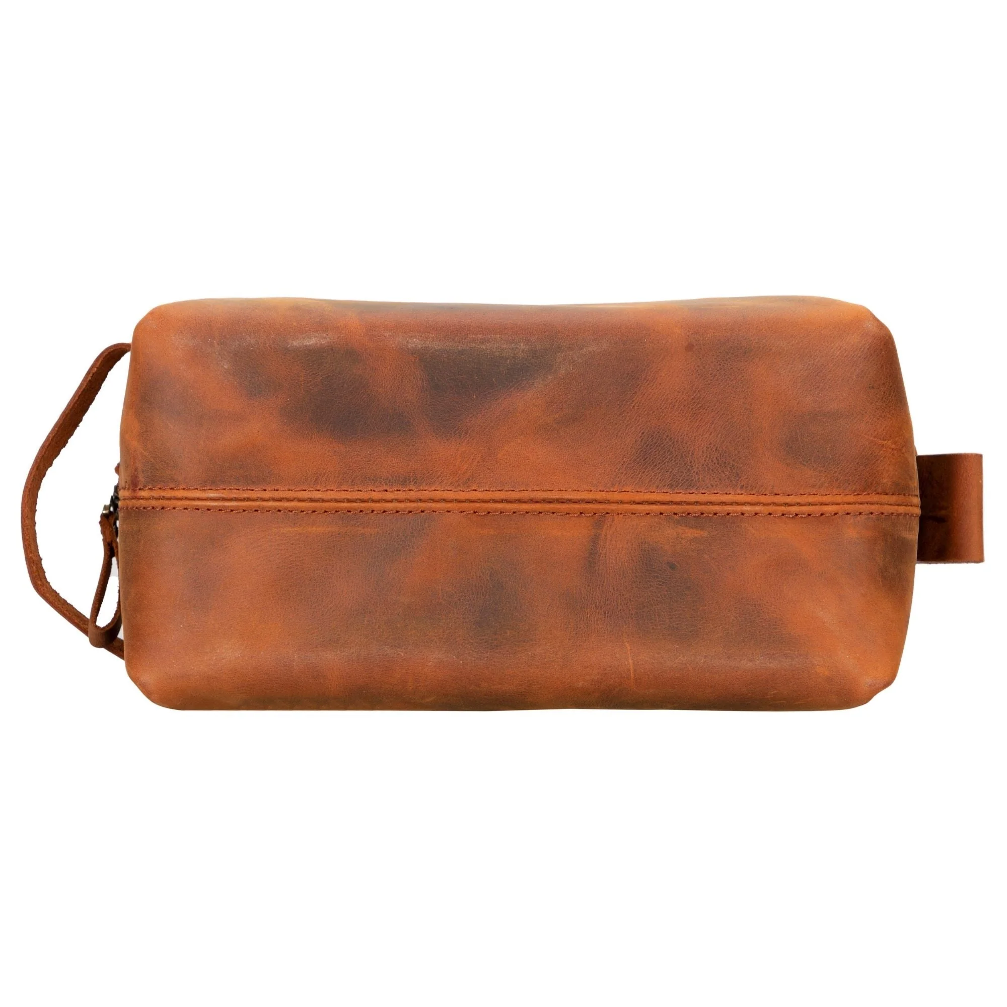 Oswego Men's Leather Dopp Kit & Small Travel Handbag - Image 67