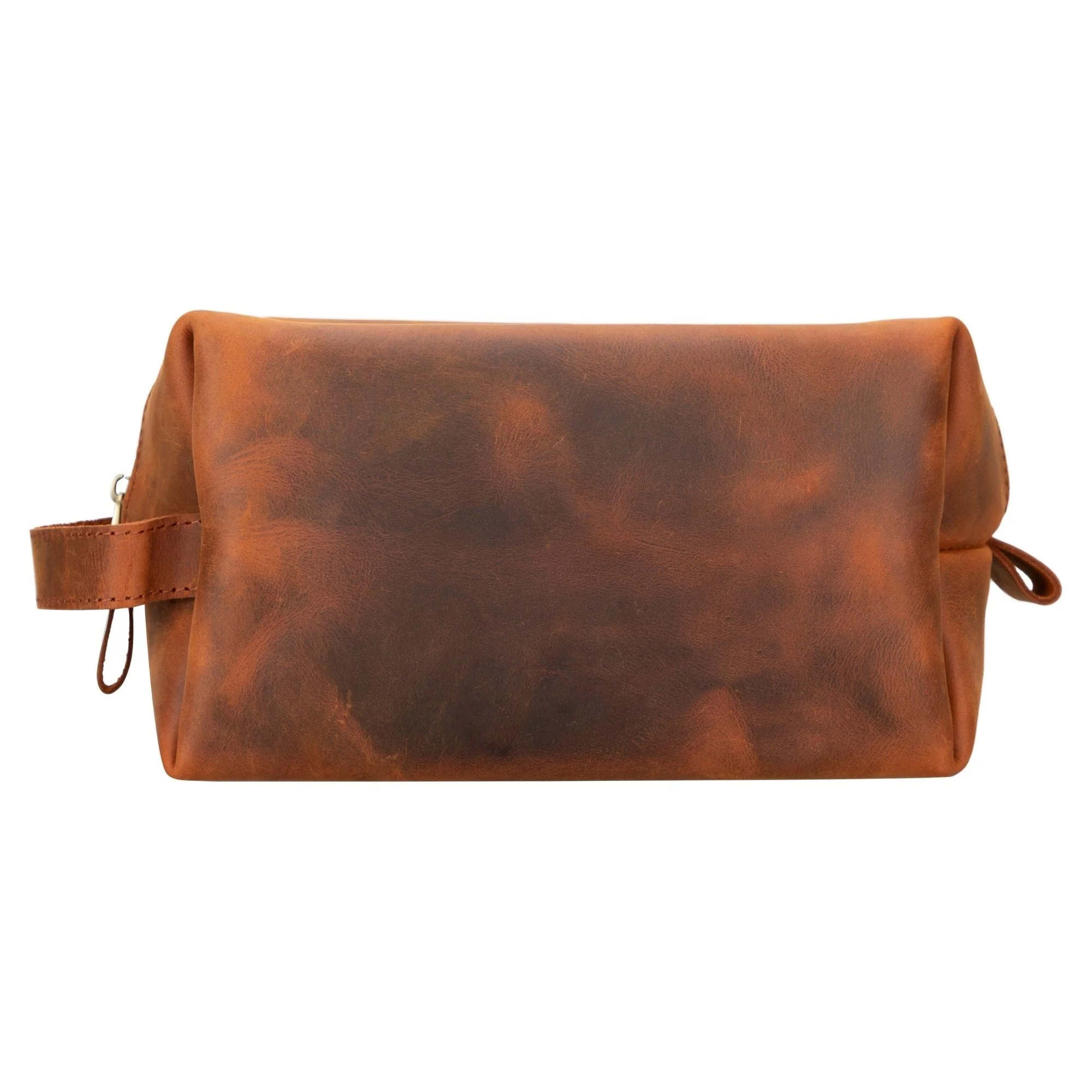 Oswego Men's Leather Dopp Kit & Small Travel Handbag - Image 70