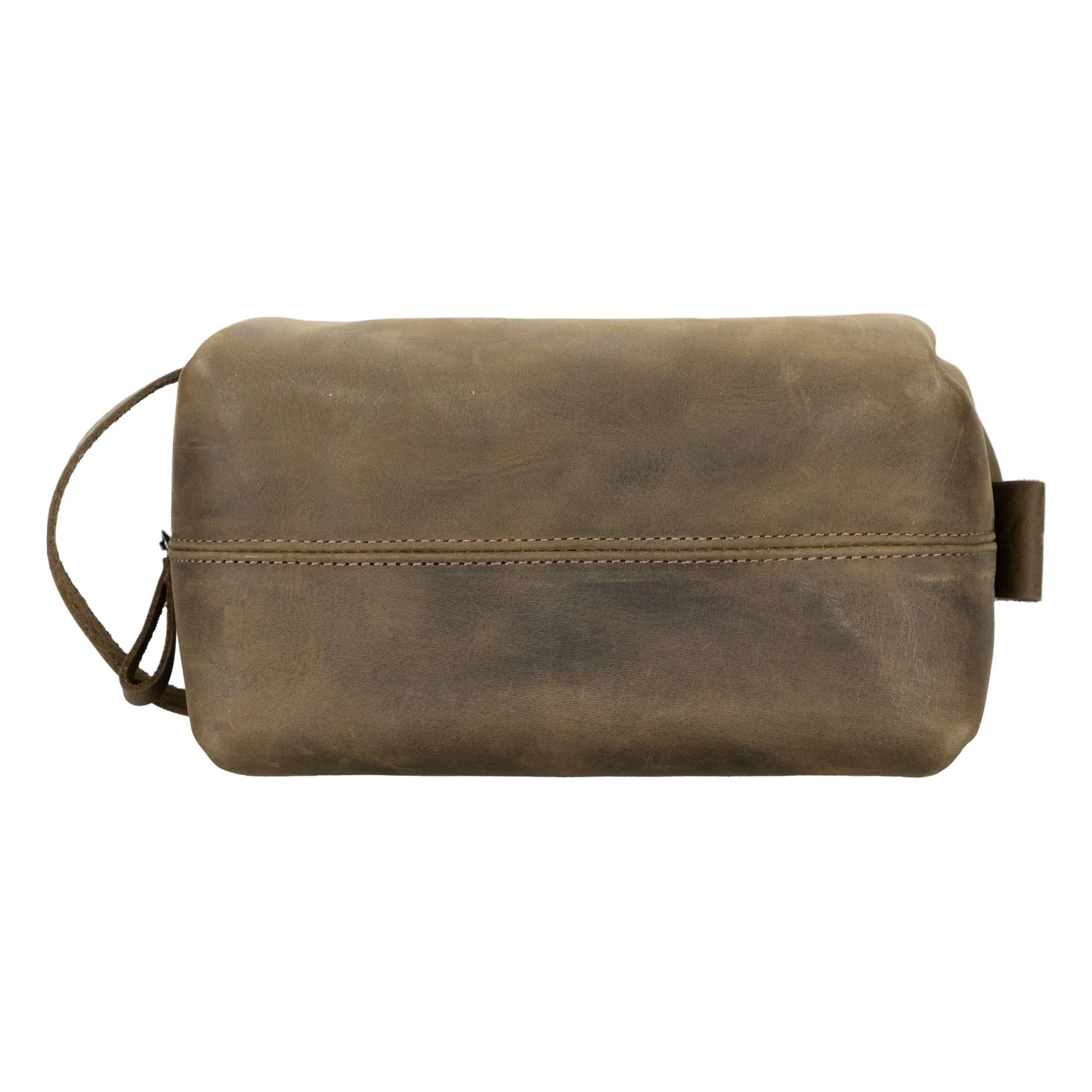 Oswego Men's Leather Dopp Kit & Small Travel Handbag - Image 76
