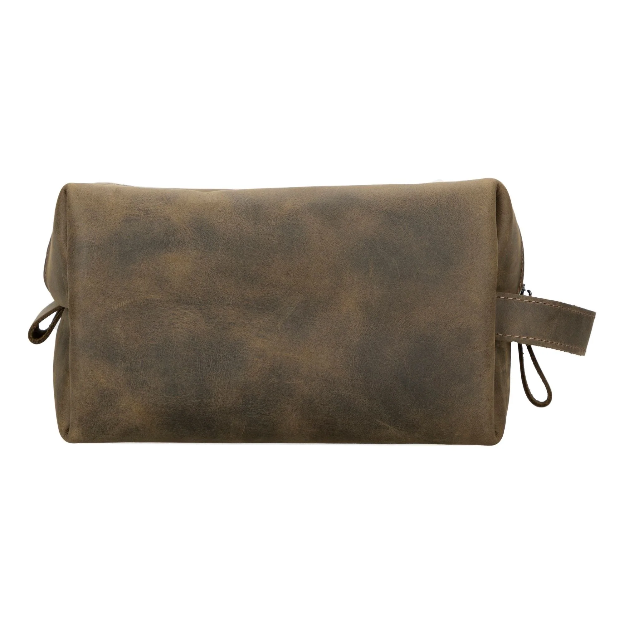 Oswego Men's Leather Dopp Kit & Small Travel Handbag - Image 78