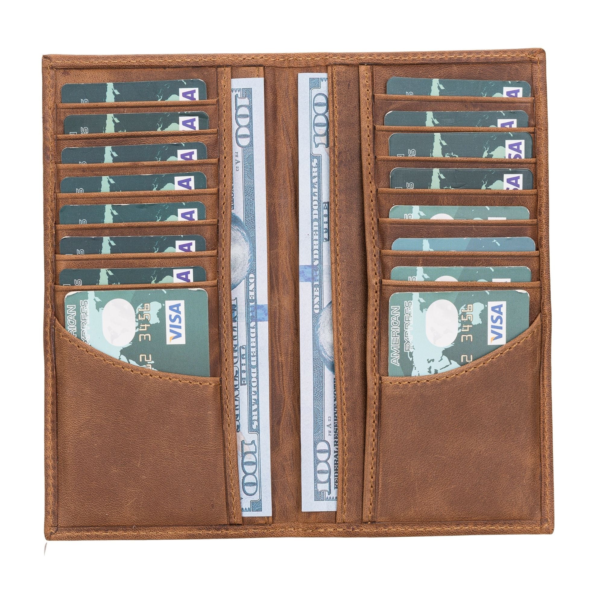 Ouray Handmade Full-Grain Leather Long Wallet for Men and Women - Image 12