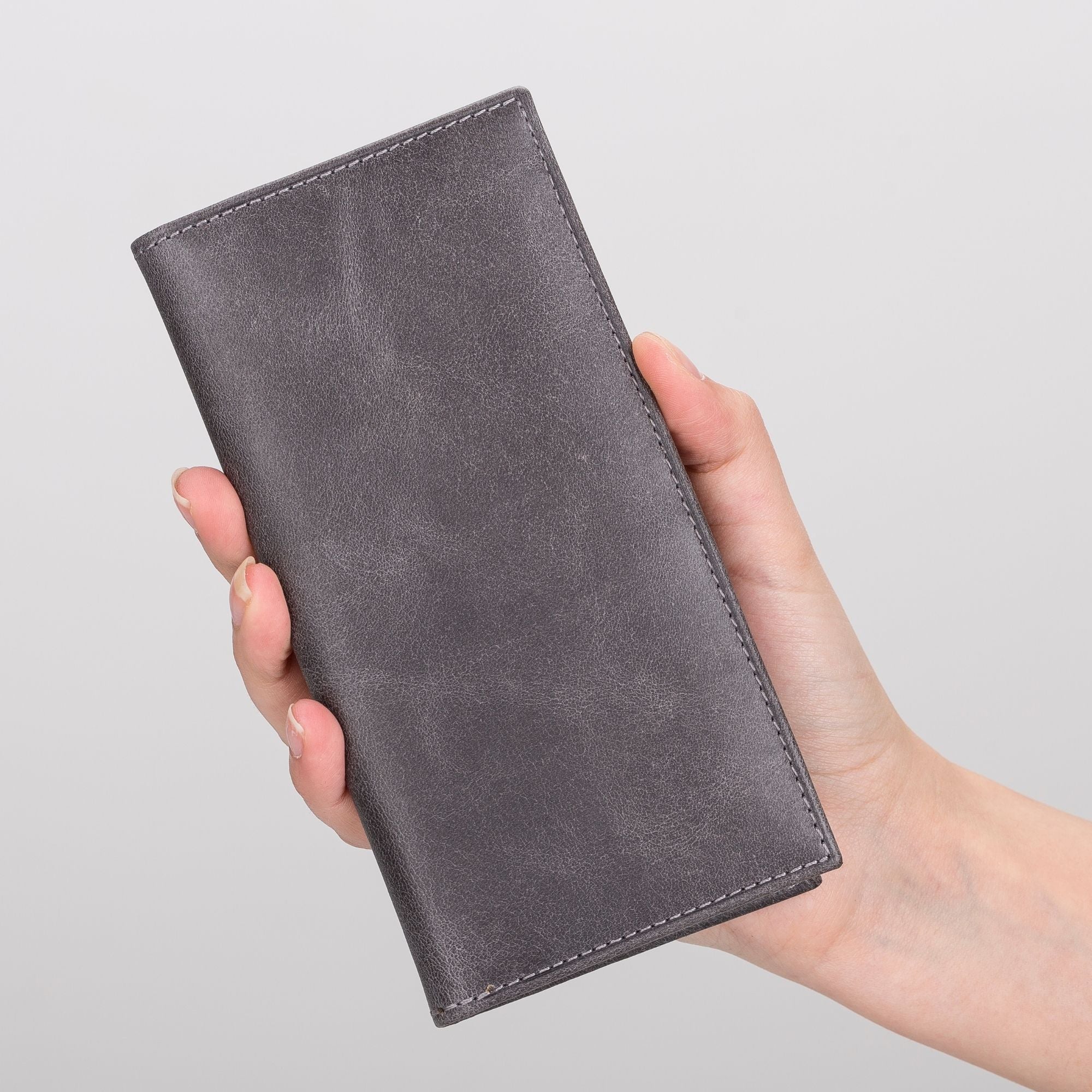 Ouray Handmade Full-Grain Leather Long Wallet for Men and Women - Image 16