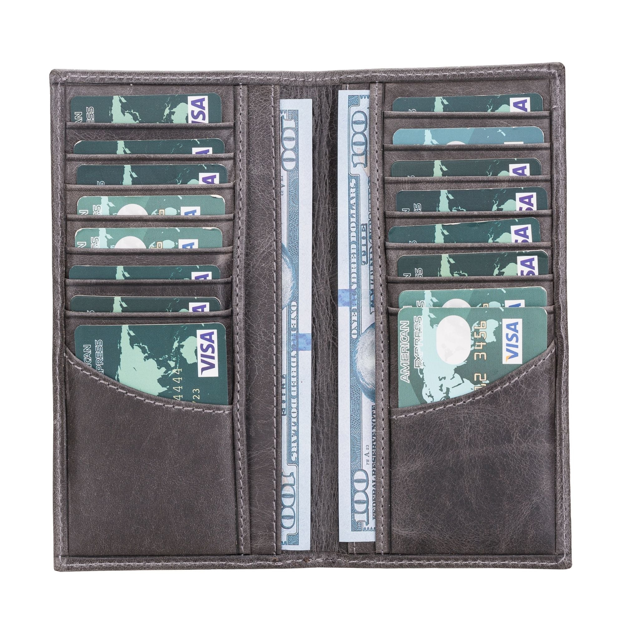 Ouray Handmade Full-Grain Leather Long Wallet for Men and Women - Image 17