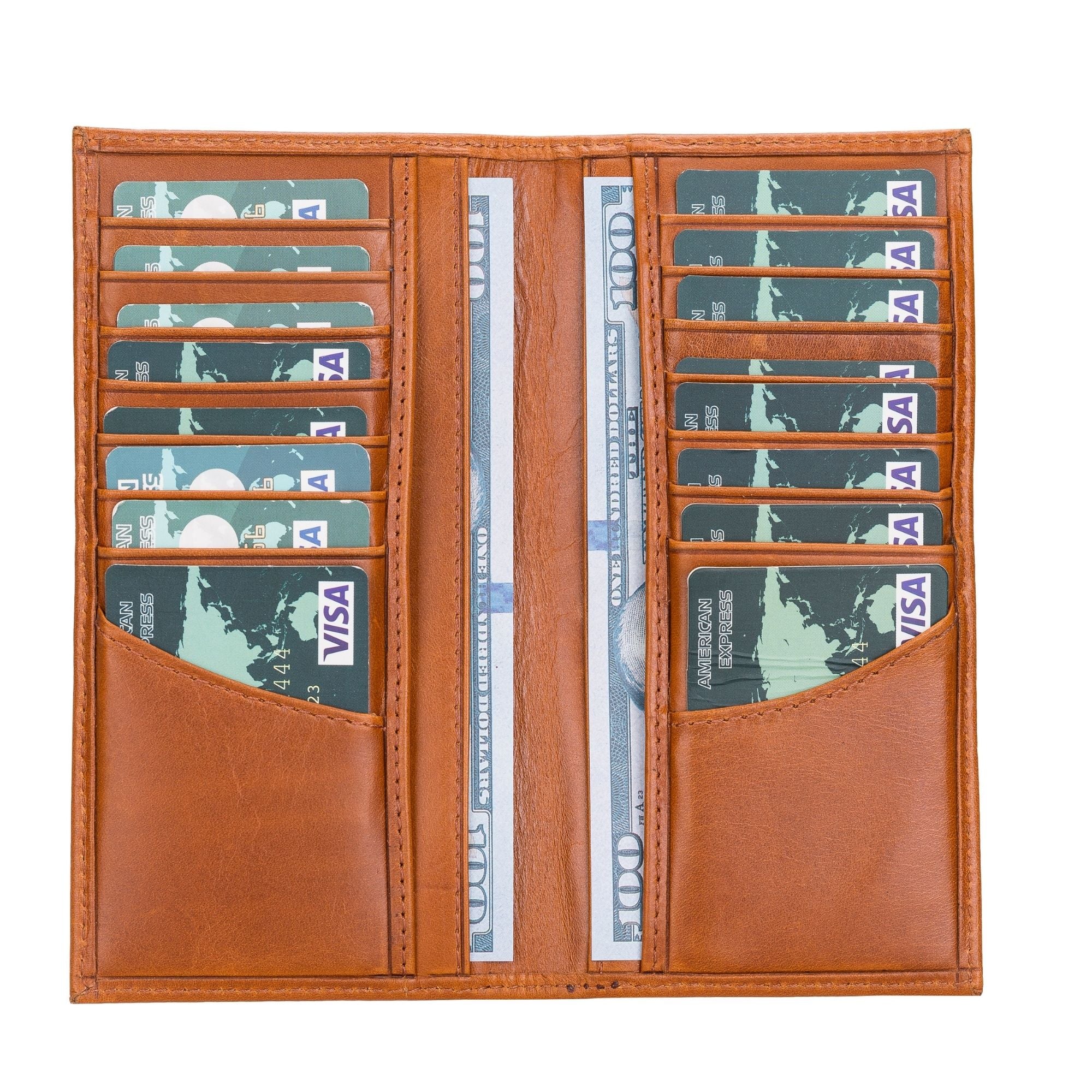 Ouray Handmade Full-Grain Leather Long Wallet for Men and Women - Image 2
