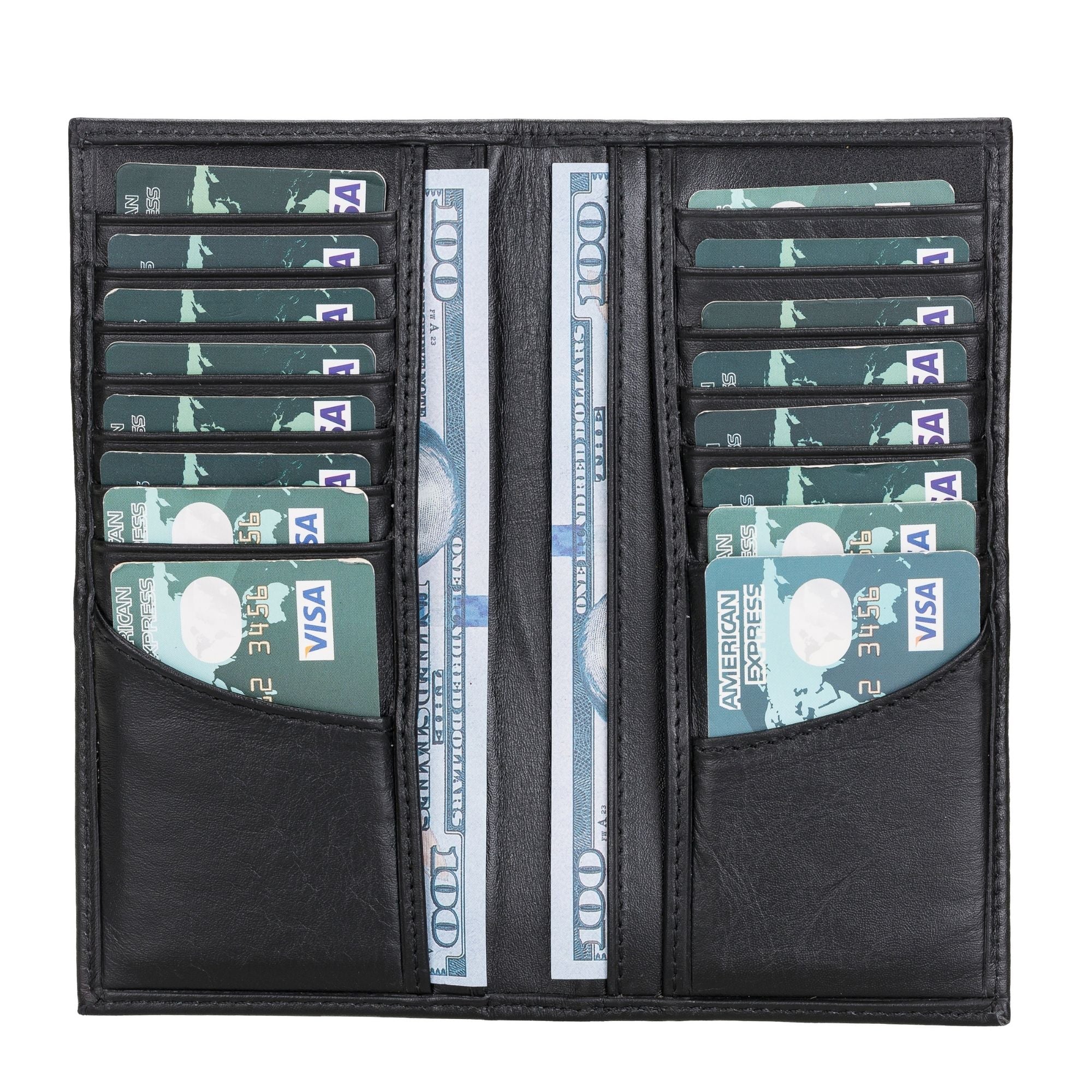 Ouray Handmade Full-Grain Leather Long Wallet for Men and Women - Image 9