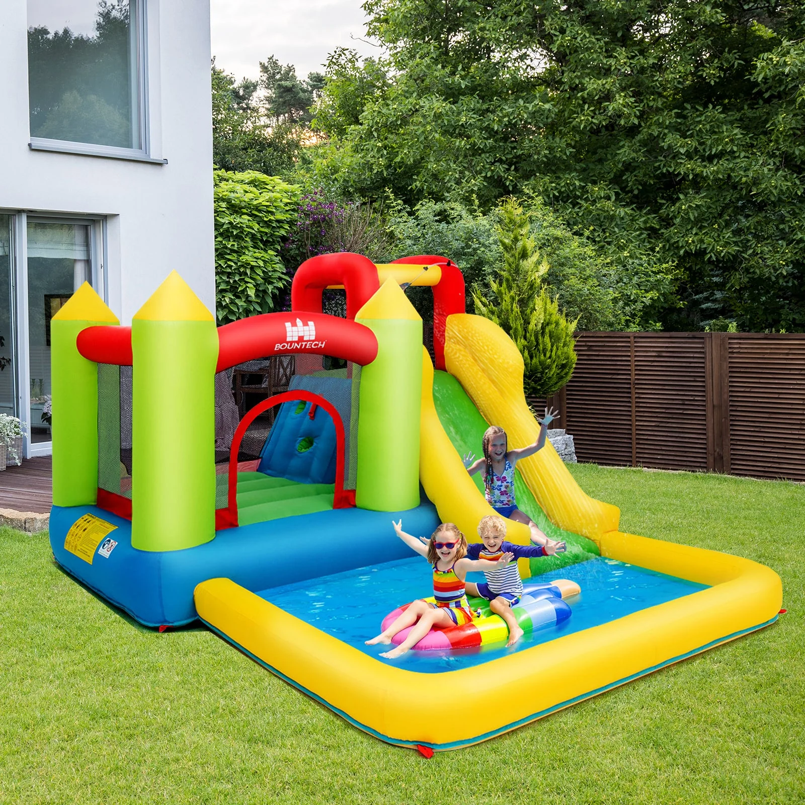 Outdoor Inflatable Bounce House with 480 W Blower - Image 2